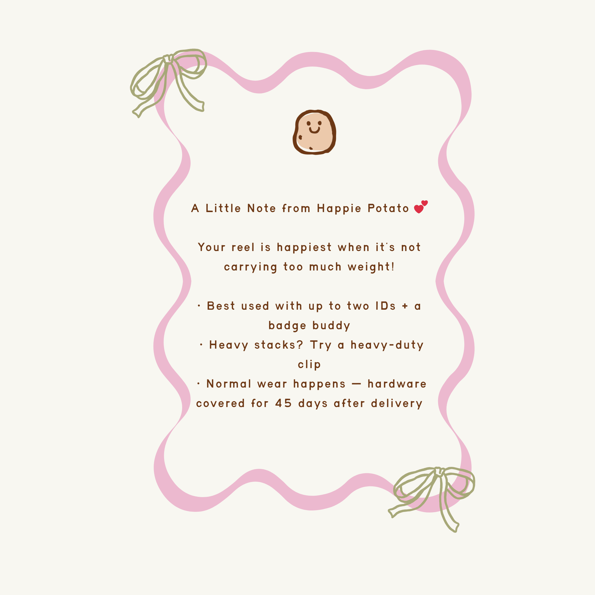 Felt School Backpack Badge Topper + Reel - | Happie Potato Image 4
