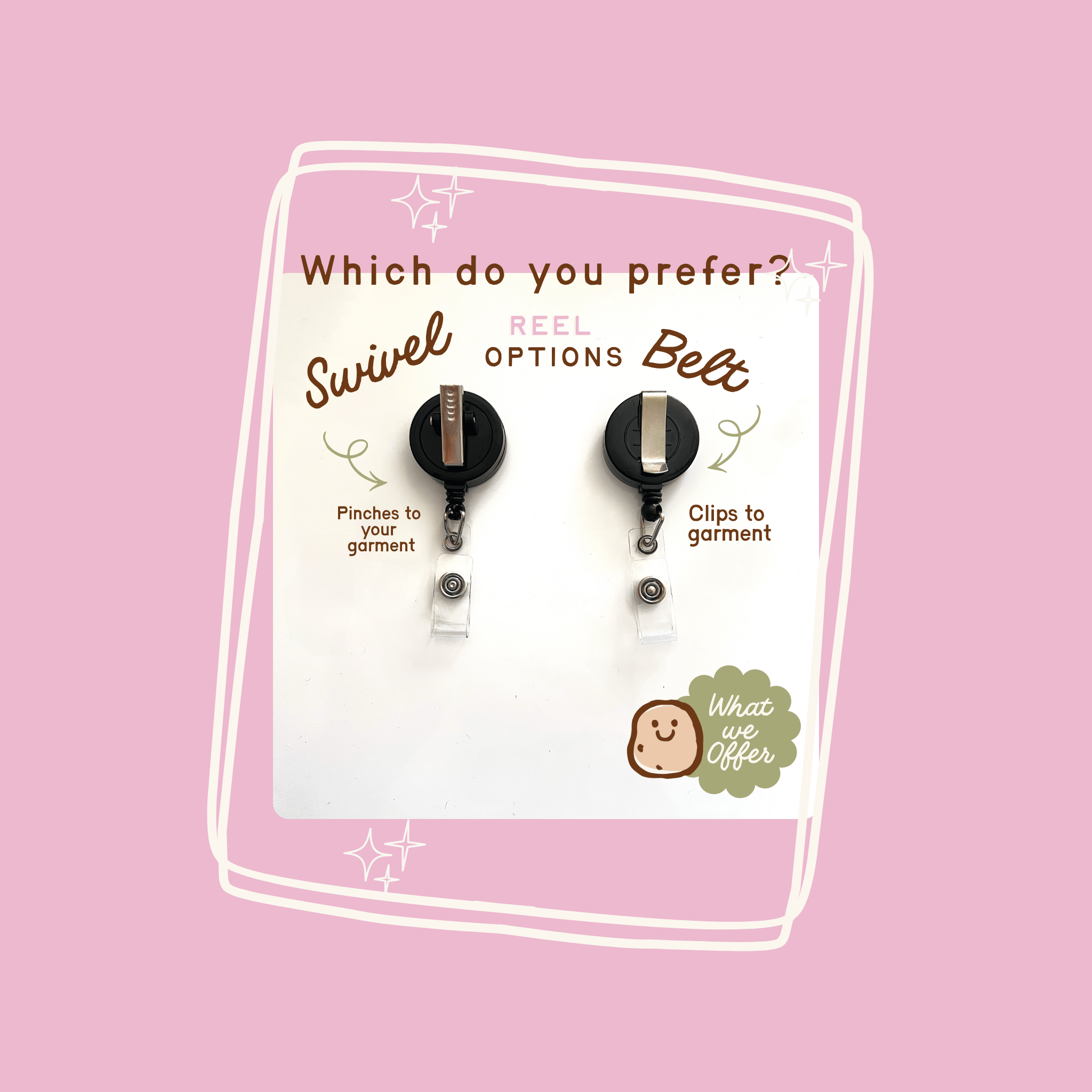 Vinyl Nacho Average Badge Topper + Reel - | Happie Potato Image 5