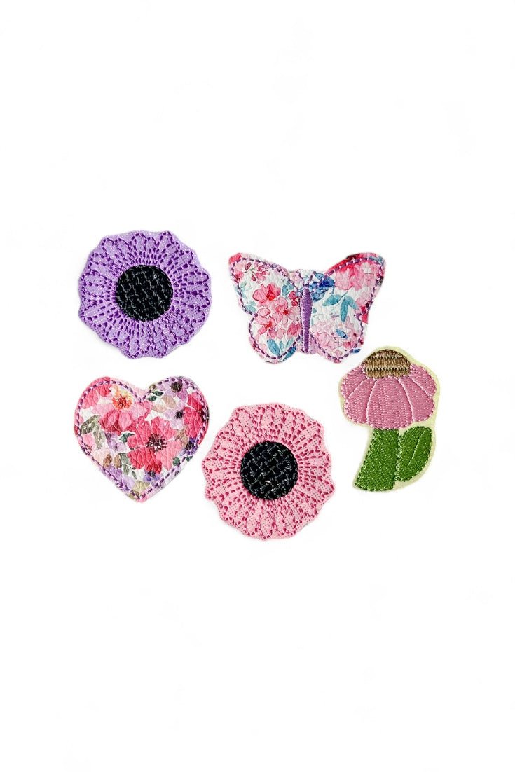 Vinyl Spring Flower Badge Topper + Reel - | Happie Potato Image 1
