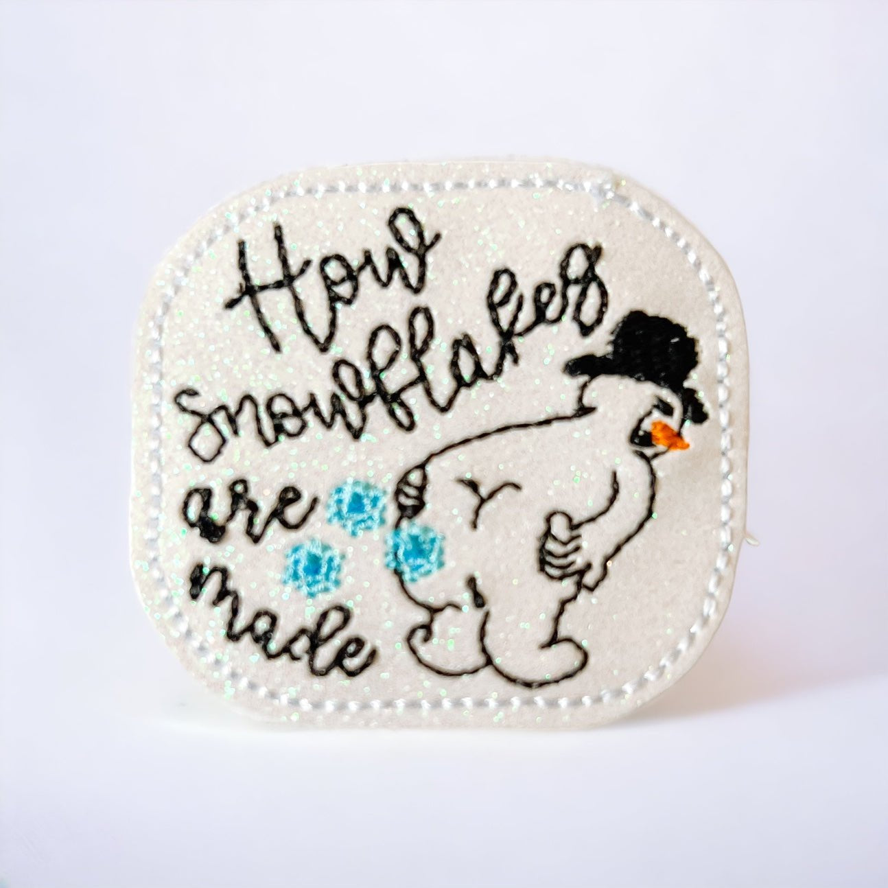 Vinyl How Snowflake Are Made Badge Topper + Reel - | Happie Potato Image 1