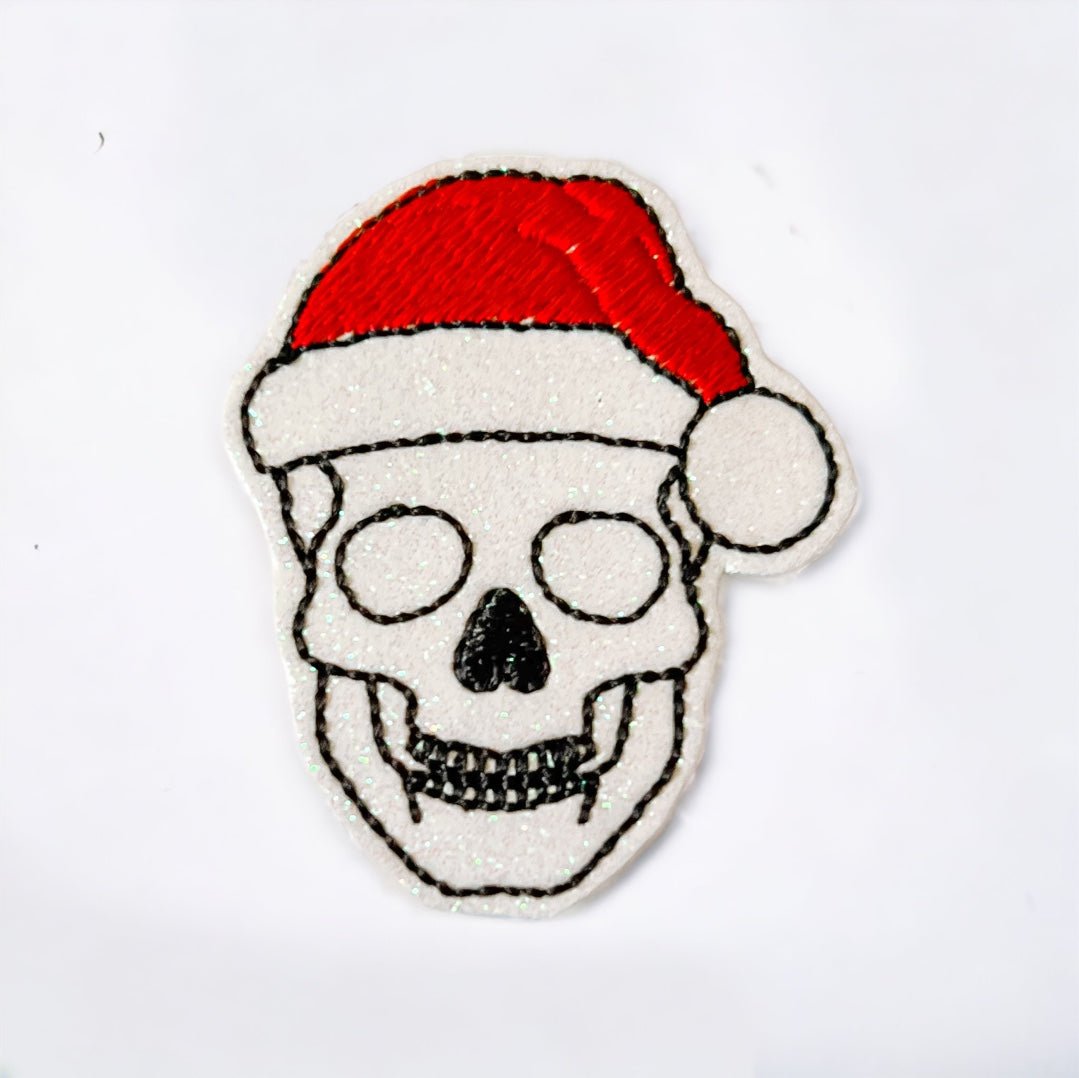 Vinyl Santa Skeleton Badge Topper + Reel - | Happie Potato Image 1