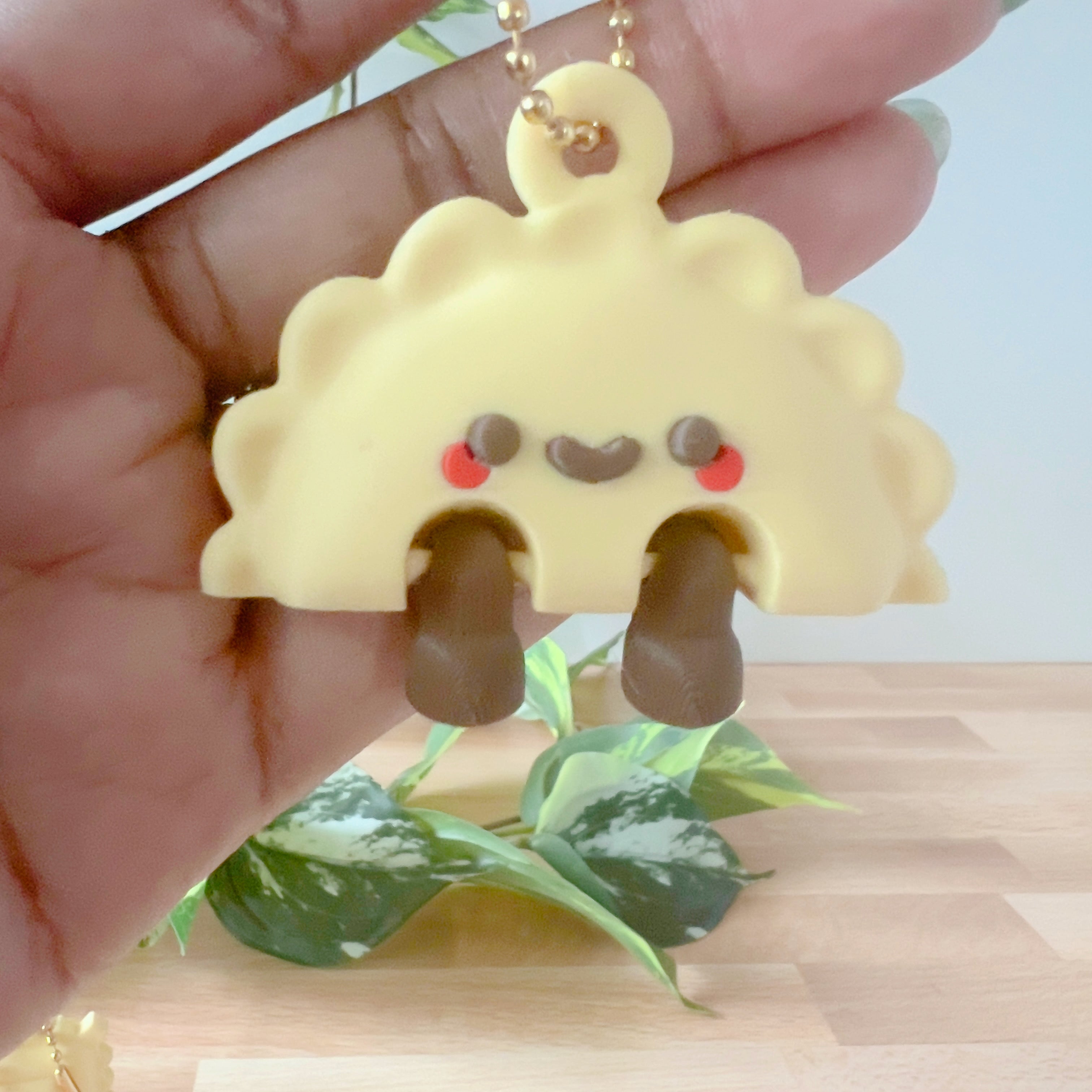 Ravioli / Pierogi Flexi Keychain - 3D Printed Fidget Toy - | Happie Potato Image 2
