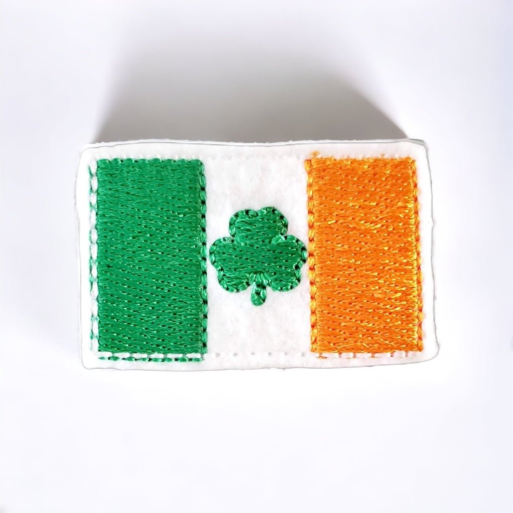 Felt Irish Flag Badge Topper + Reel - | Happie Potato Image 1