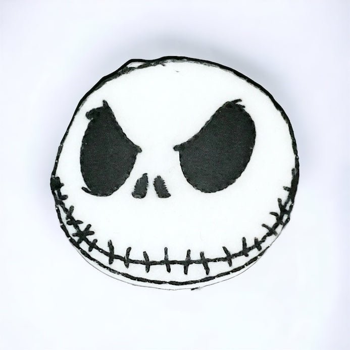 Felt Jack Skell Round Face Badge Topper + Reel - | Happie Potato Image 1