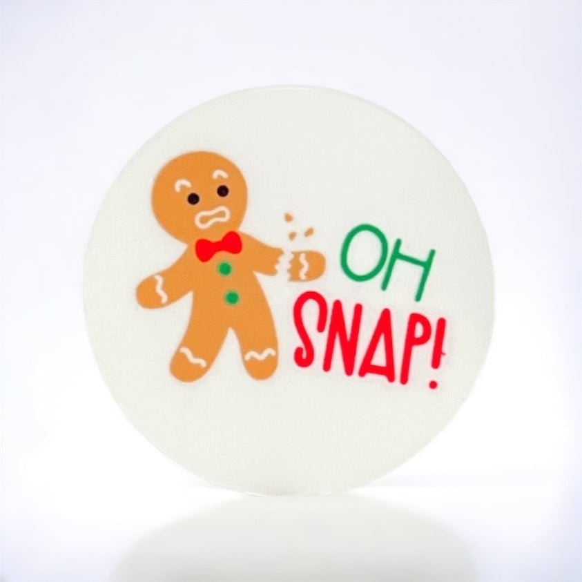 Acrylic Oh Snap Badge Topper + Reel - | Happie Potato Image 1
