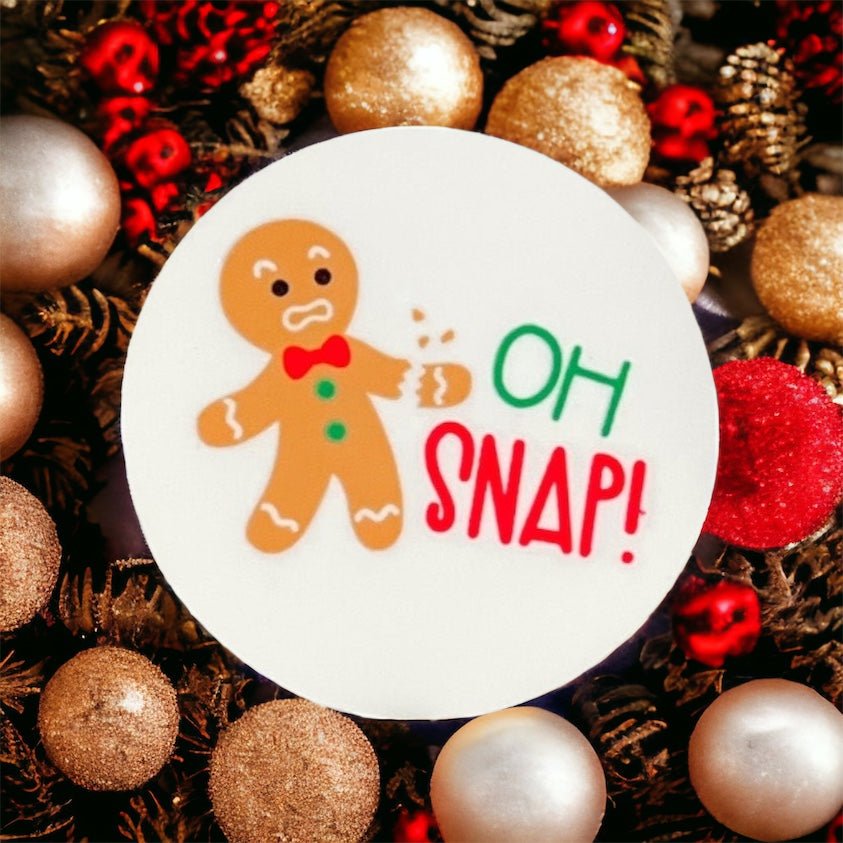 Acrylic Oh Snap Badge Topper + Reel - | Happie Potato Image 2
