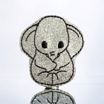 Vinyl Baby Elephant Badge Topper + Reel - | Happie Potato Image 1