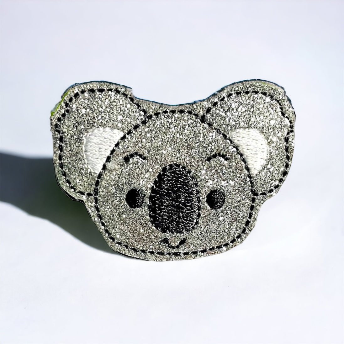 Vinyl Koala Face Badge Topper + Reel - | Happie Potato Image 1