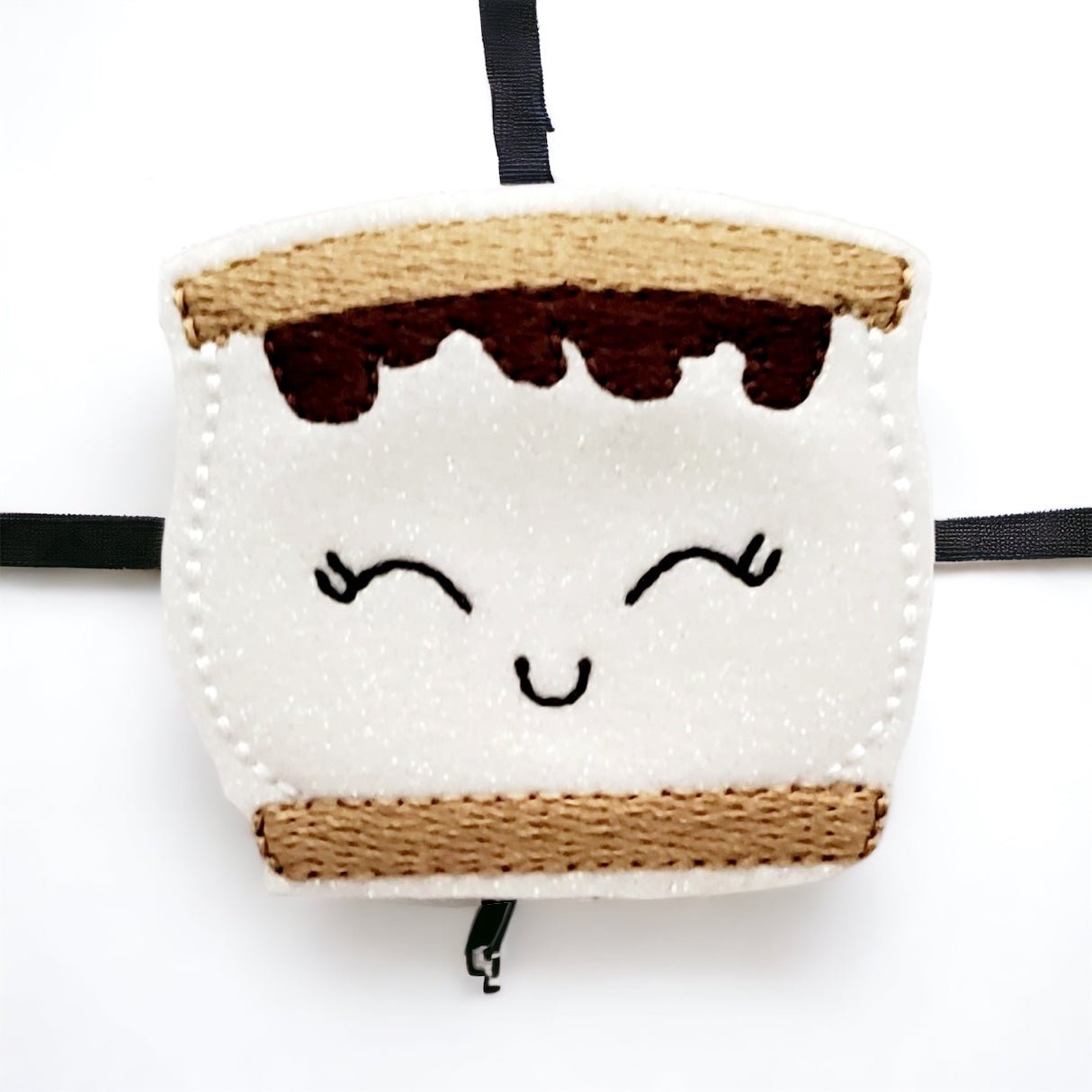 Vinyl Kawaii Smore Badge Topper + Reel - | Happie Potato Image 2