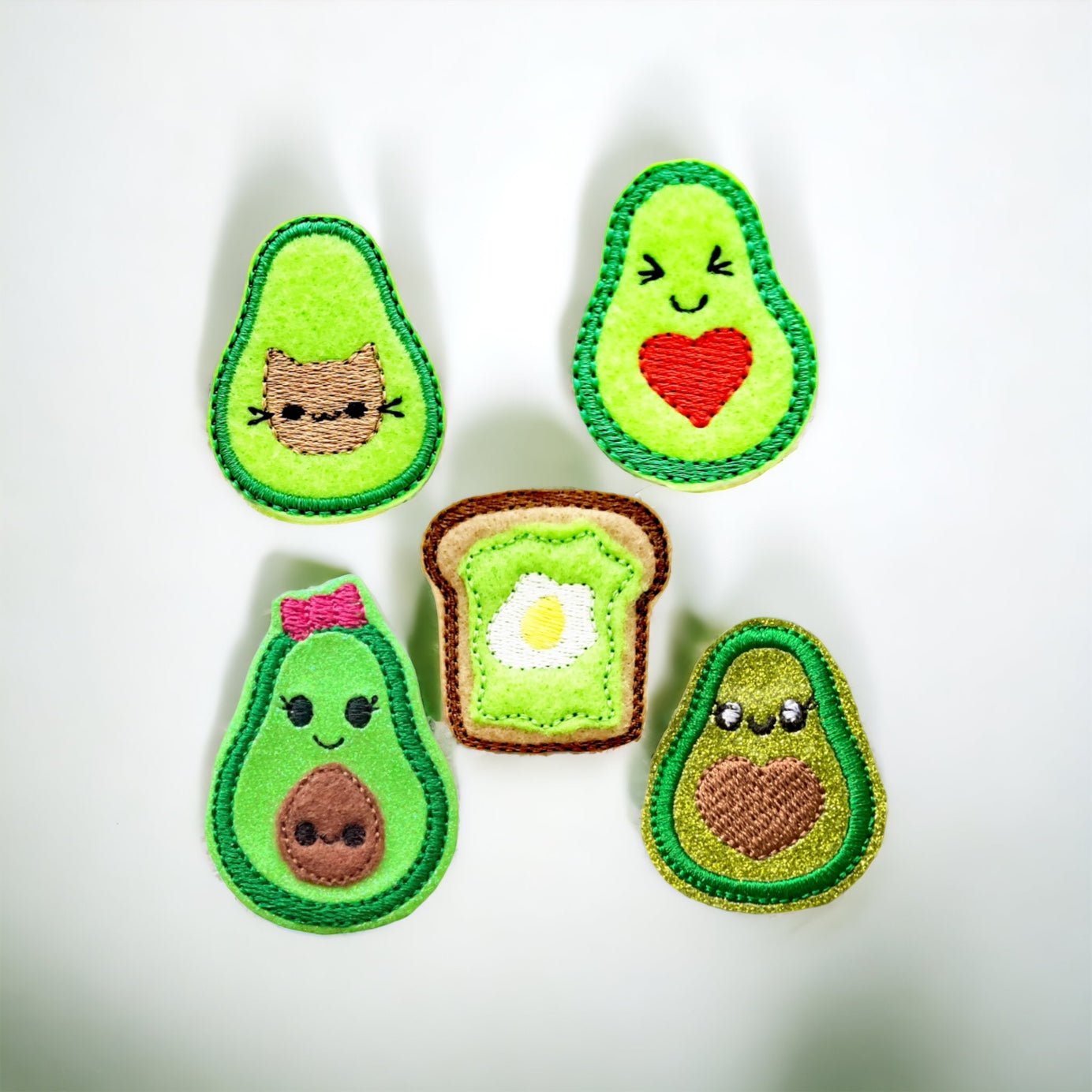 Vinyl Avocado Badge Topper + Reel - | Happie Potato Image 1