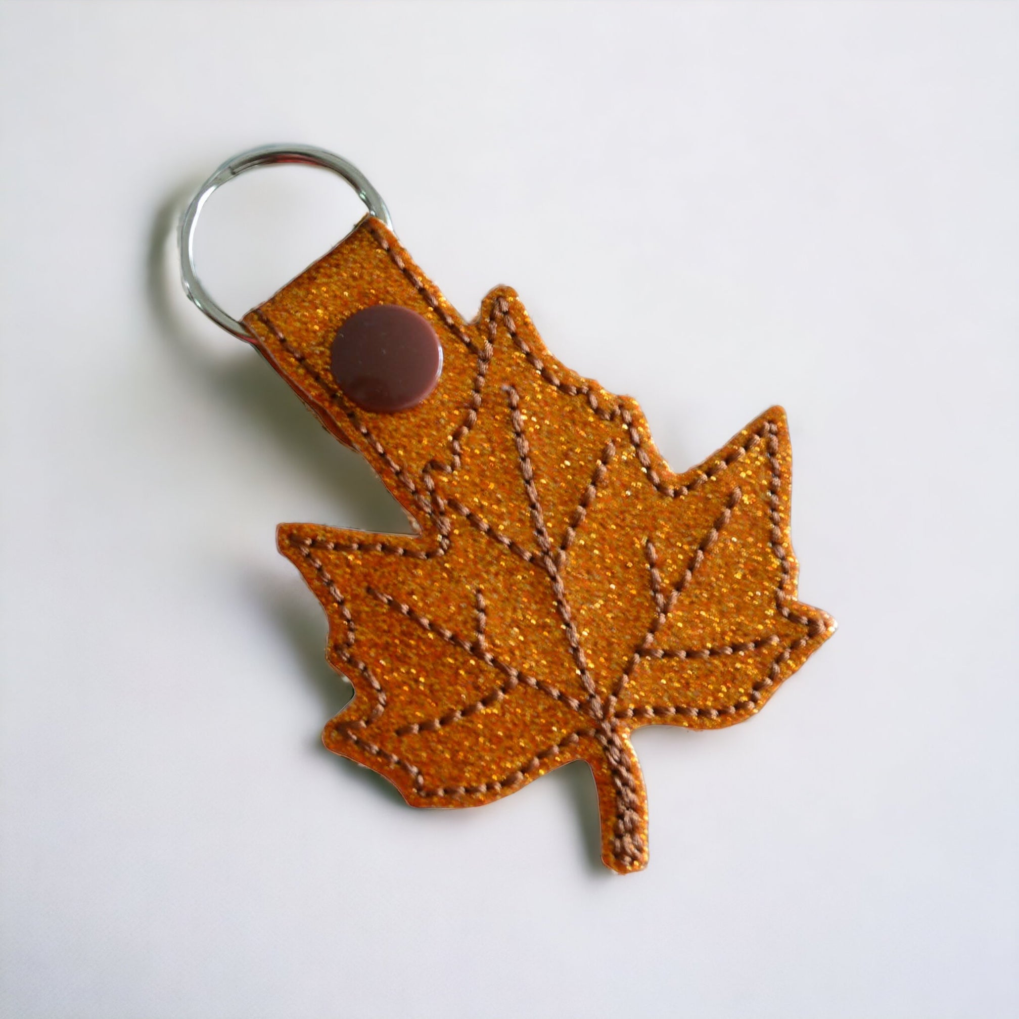 Fall Leaf Keychain - | Happie Potato Image 1