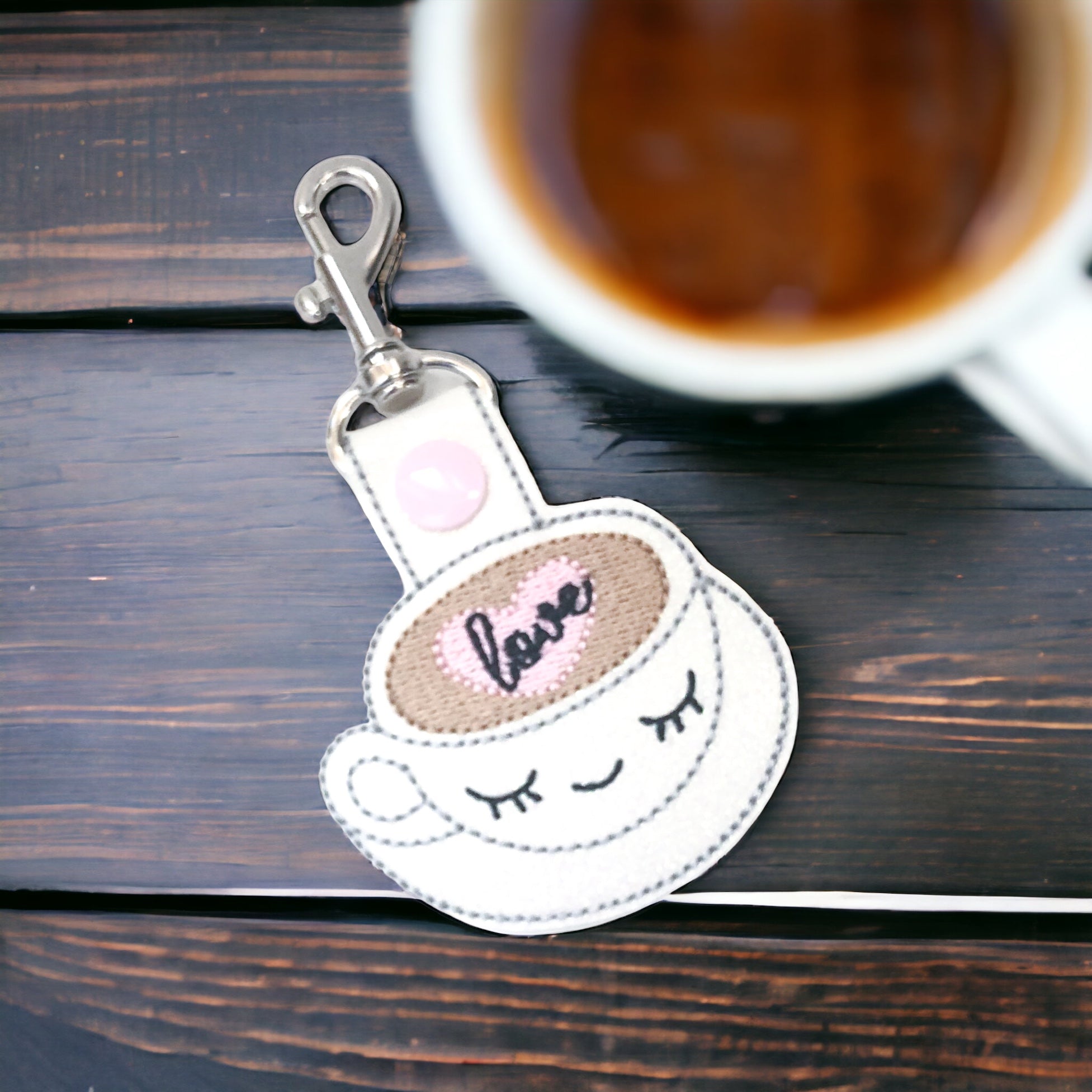 Cute Coffee Cup Keychain - | Happie Potato Image 2