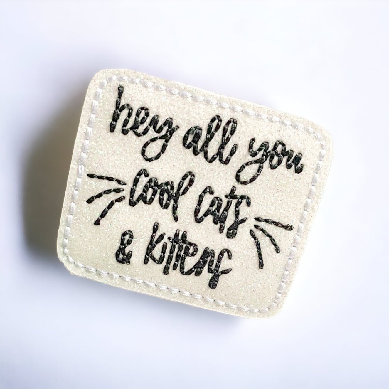 Vinyl Hey All You Cool Cats and Kittens Tiger King Badge Topper + Reel - | Happie Potato Image 1