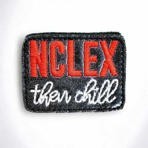 Vinyl NCLEX and Chill Badge Topper + Reel - | Happie Potato Image 1
