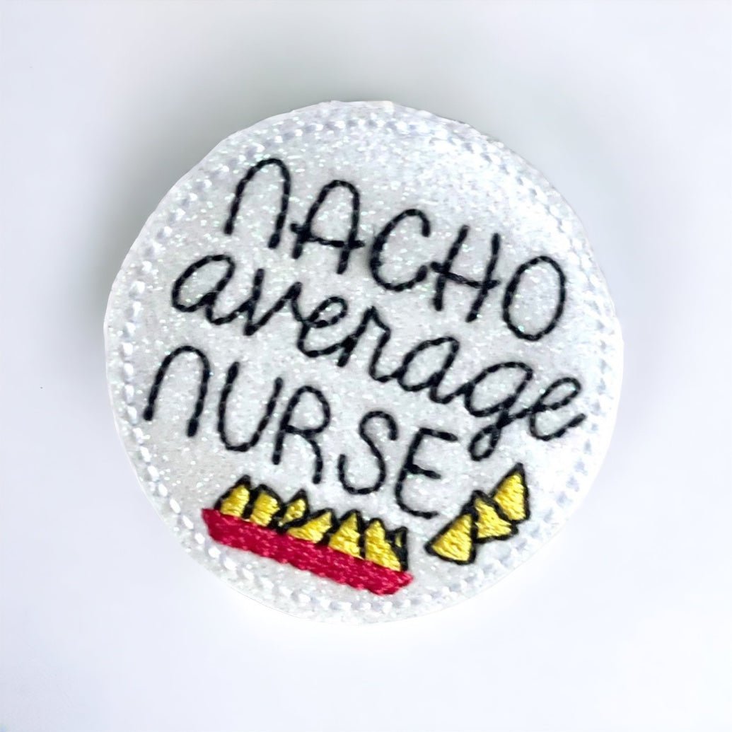 Vinyl Nacho Average Badge Topper + Reel - | Happie Potato Image 1