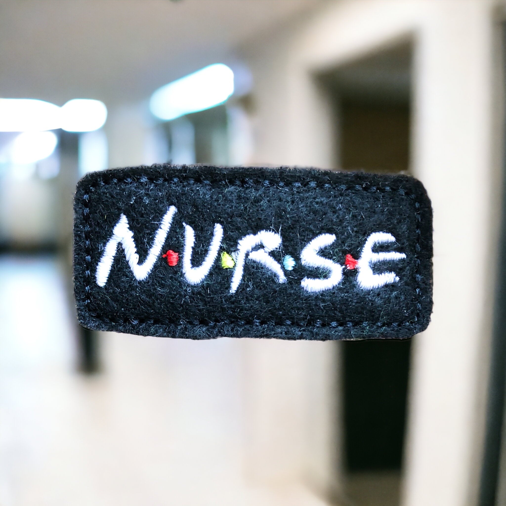 Felt Nurse Friends Badge Topper + Reel - Happie Potato