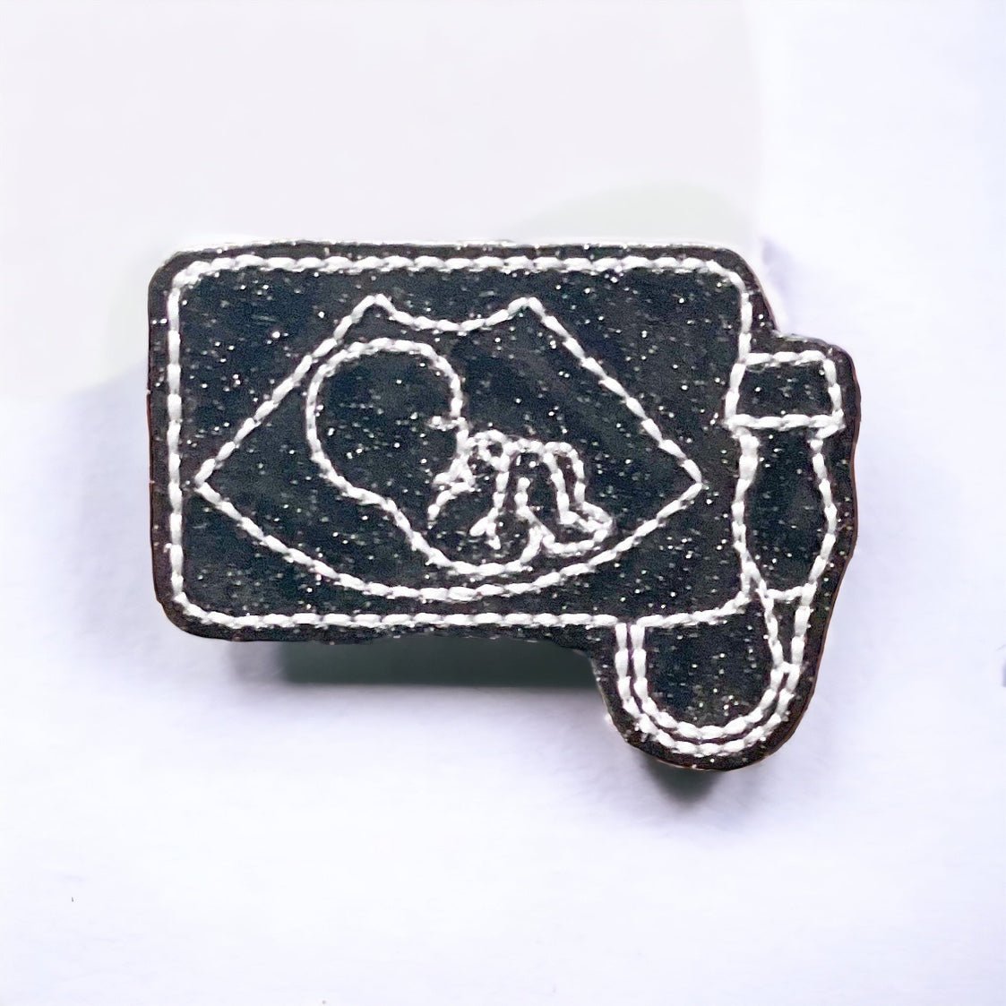 Vinyl Ultrasound Badge Topper + Reel - | Happie Potato Image 1