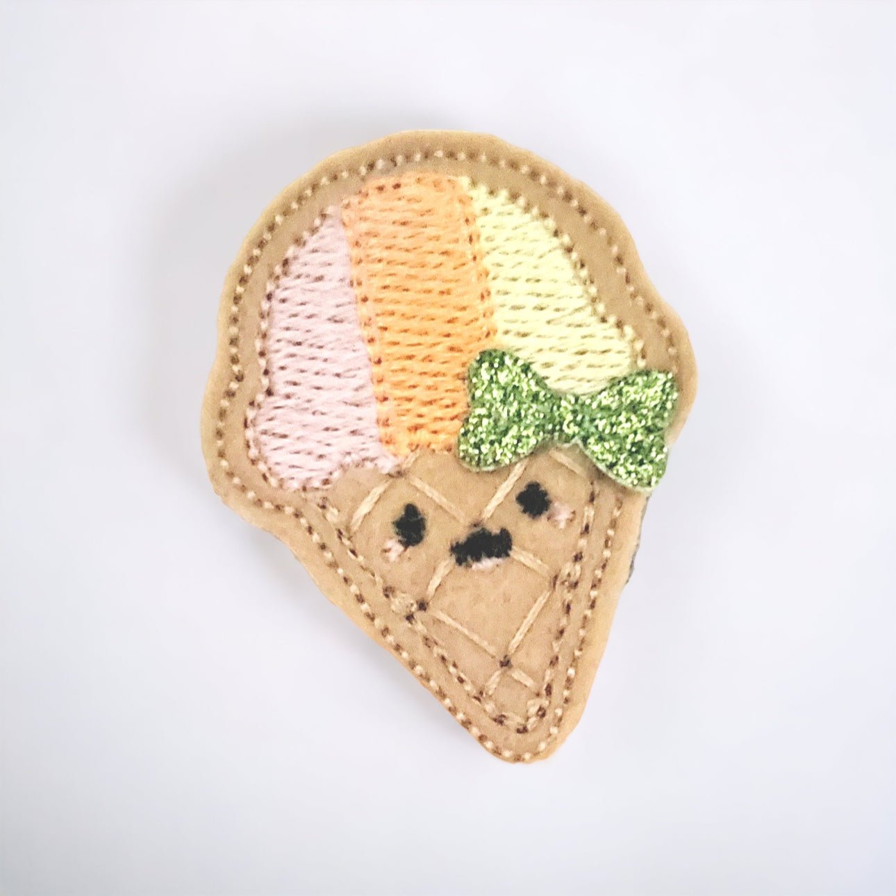 Felt Kutie Cone Badge Topper + Reel - | Happie Potato Image 1
