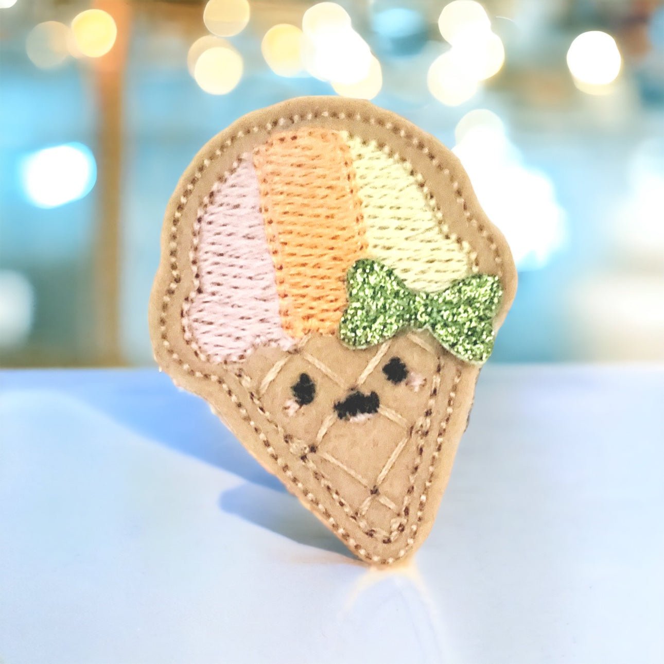 Felt Kutie Cone Badge Topper + Reel - | Happie Potato Image 2