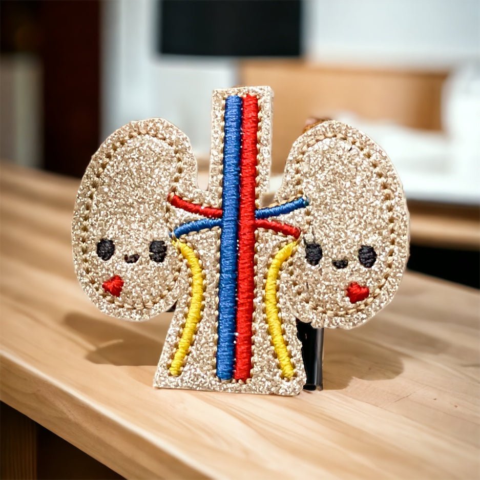 Vinyl Kidney Badge Topper + Reel - | Happie Potato Image 2