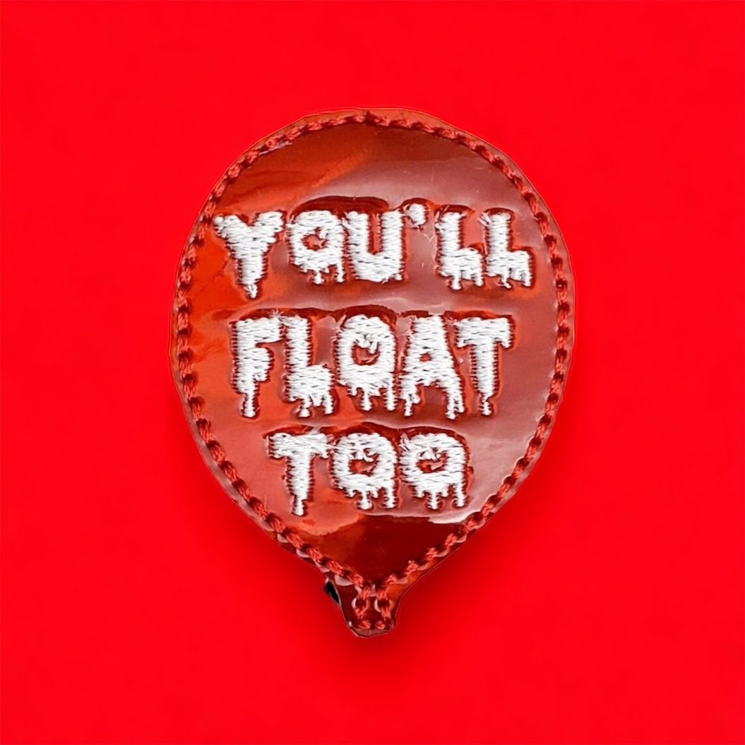 Vinyl Clown Balloon Badge Topper + Reel - | Happie Potato Image 2