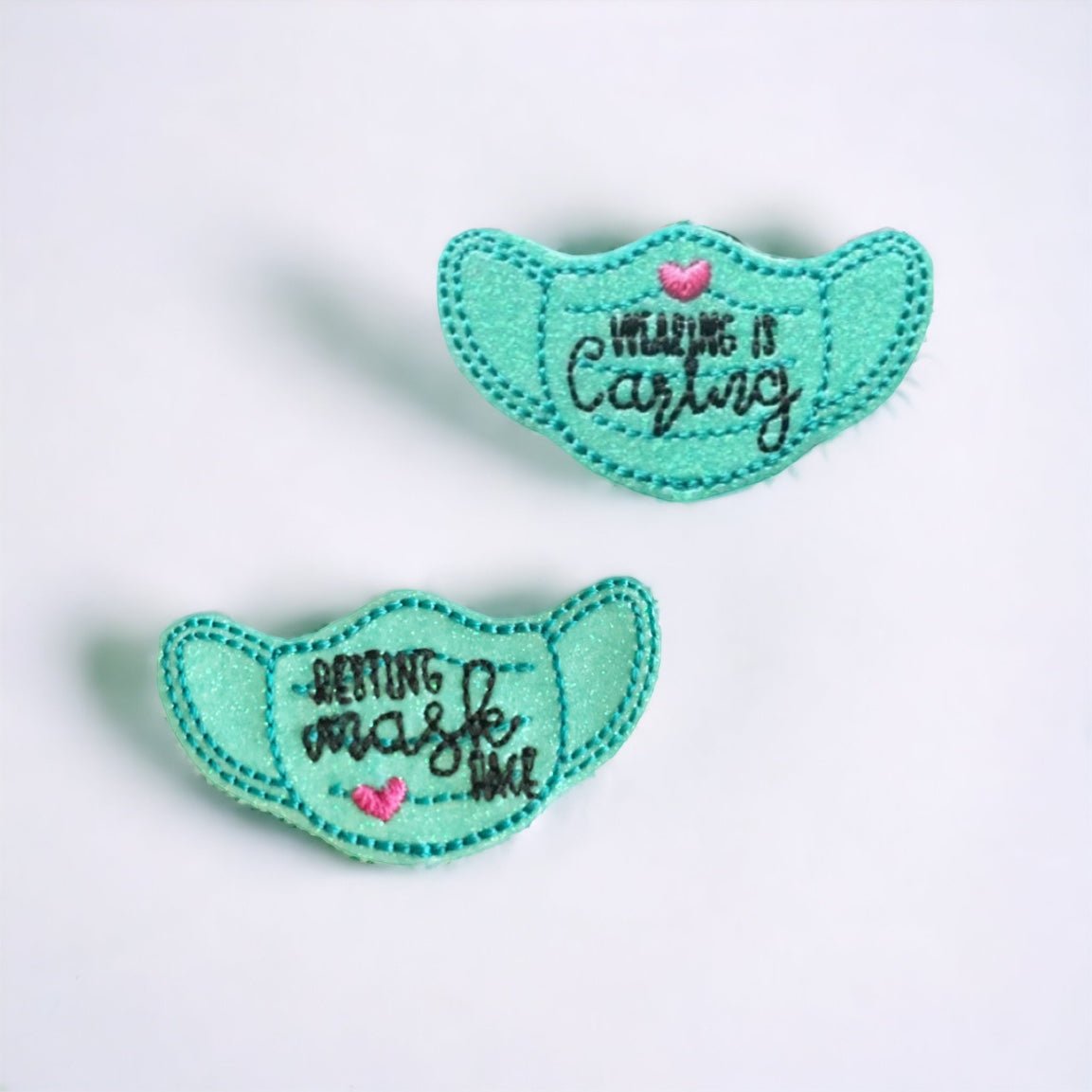 Vinyl Resting Mask Face Badge Topper + Reel - | Happie Potato Image 1