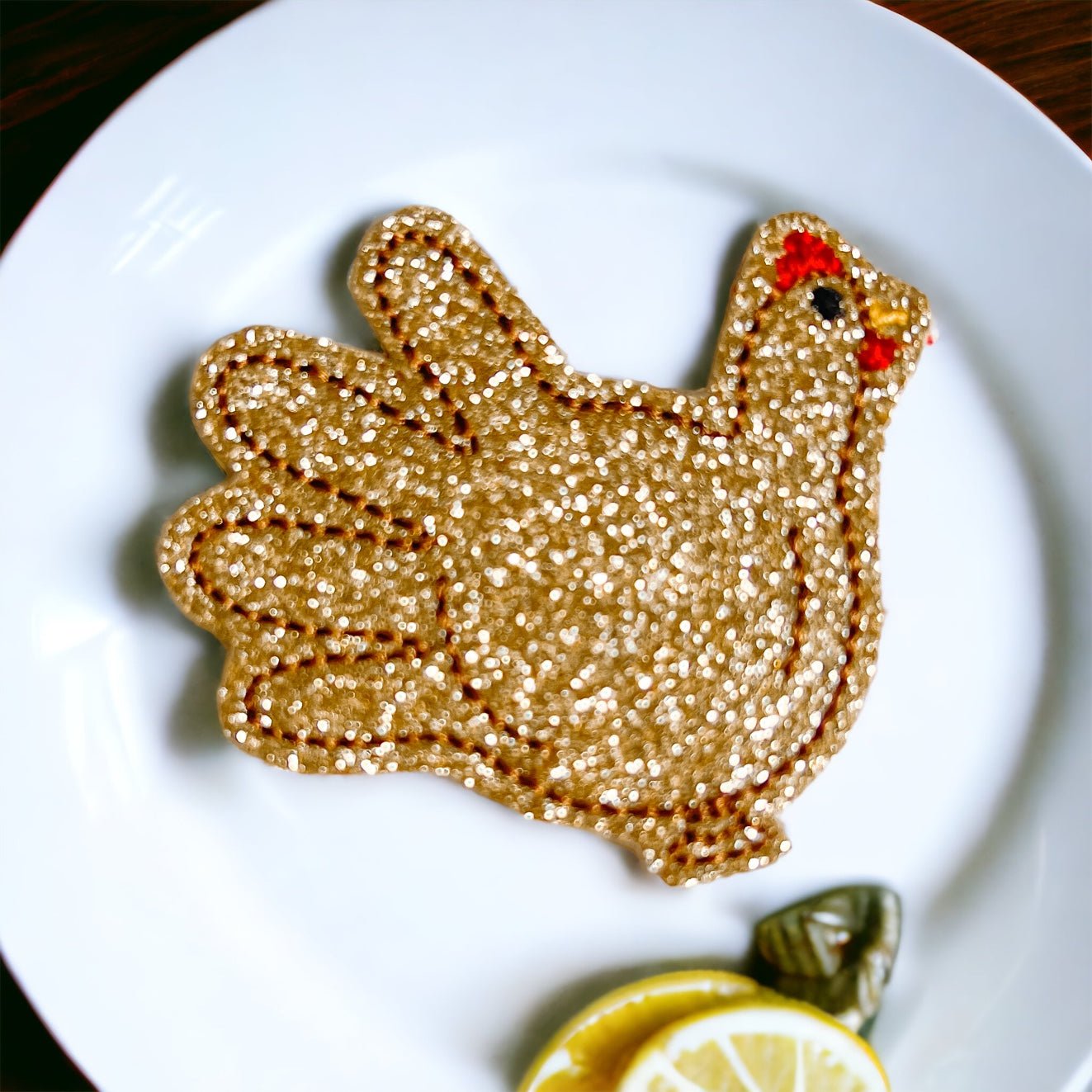 Vinyl Turkey Hand Badge Topper + Reel - | Happie Potato Image 2