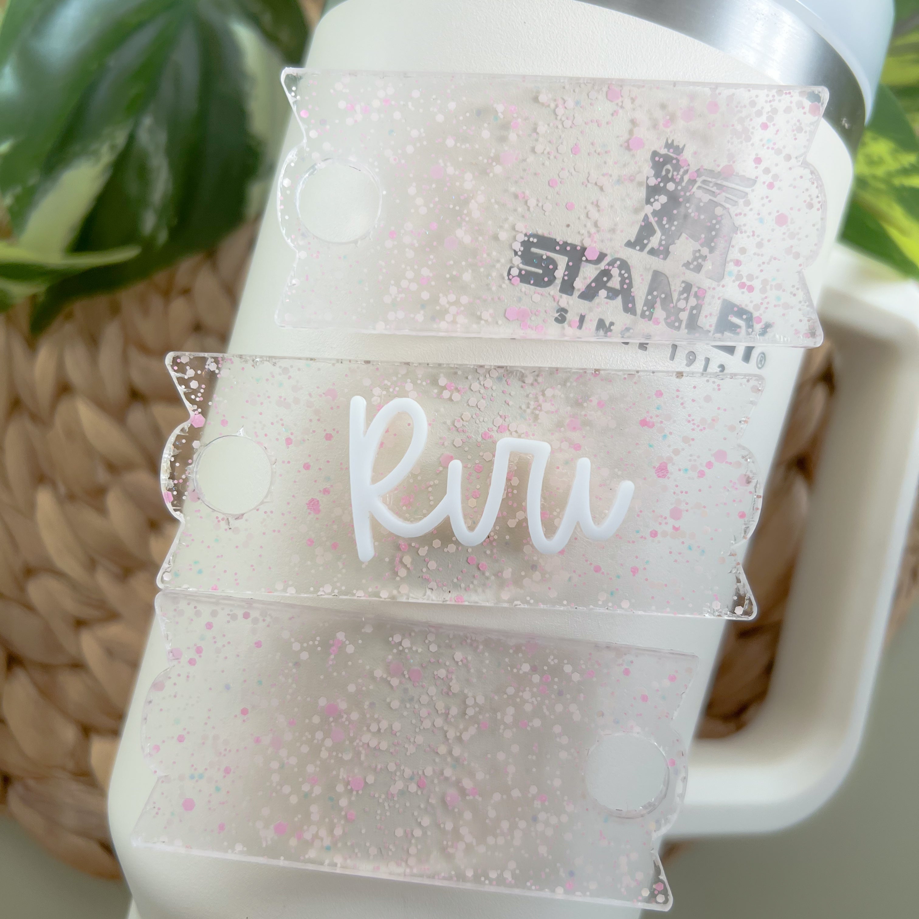 Pink Confetti Stanley Tumbler Tag - | Happie Potato Image 3