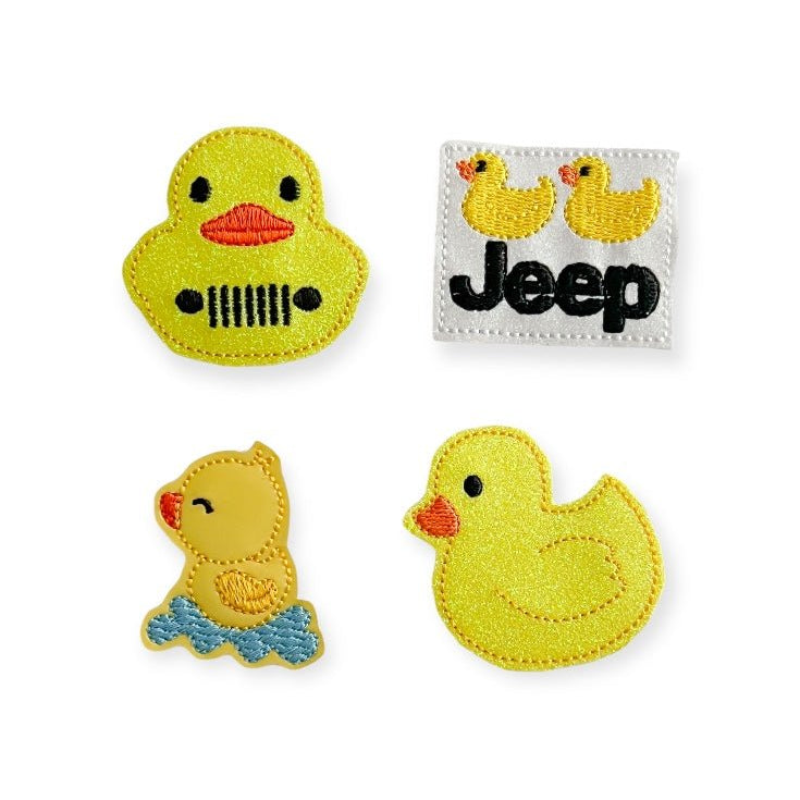 Vinyl Jeep Rubber Duck Badge Topper + Reel - | Happie Potato Image 1