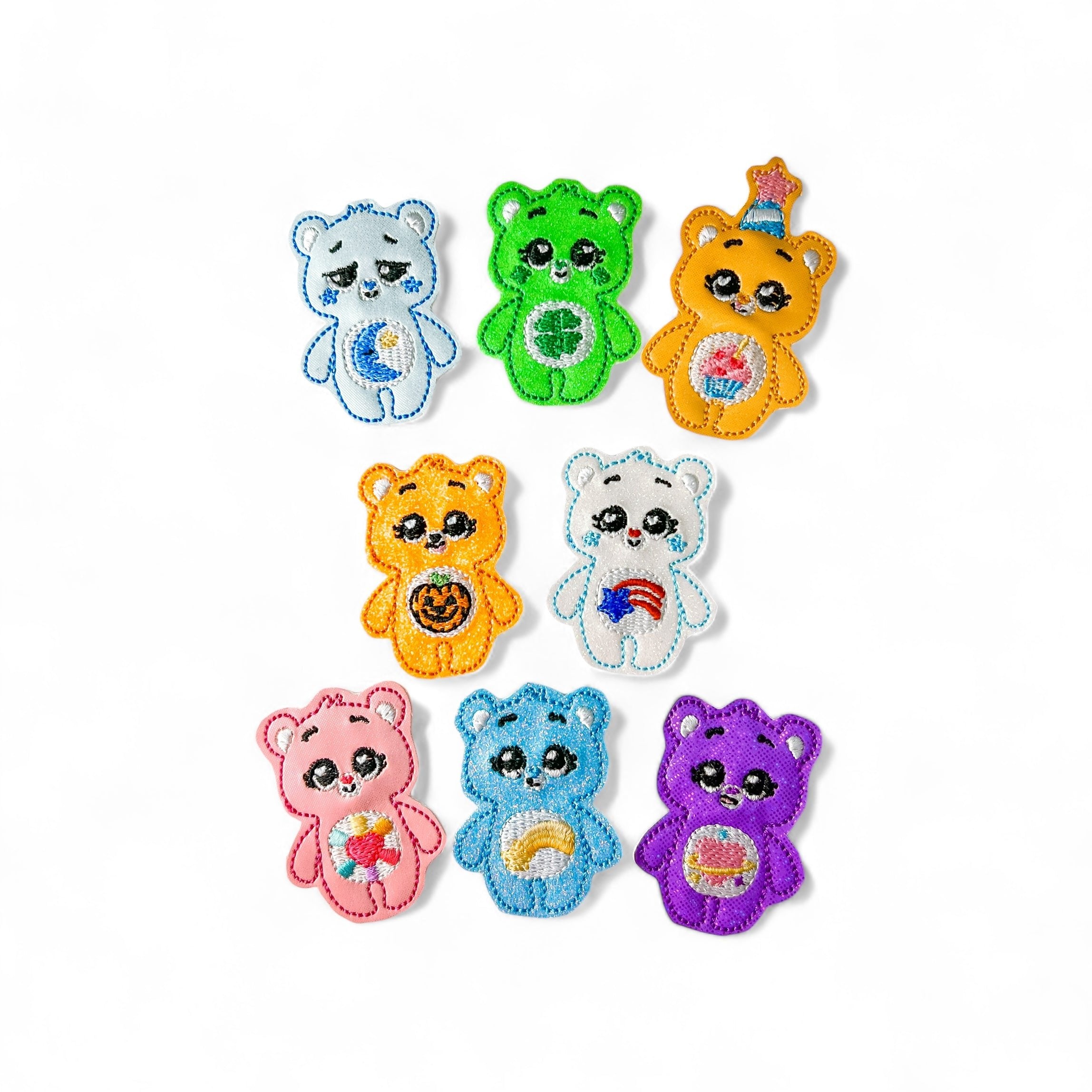 Vinyl Care Bears Badge Topper + Reel - | Happie Potato Image 1