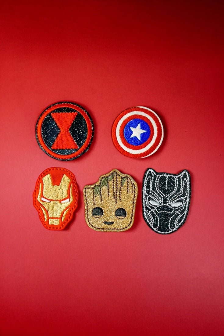 Vinyl Superhero Badge Topper + Reel - | Happie Potato Image 2