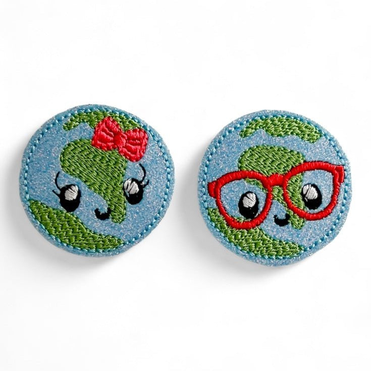 Vinyl Vinyl Earth Day Badge Topper + Reel - | Happie Potato Image 1