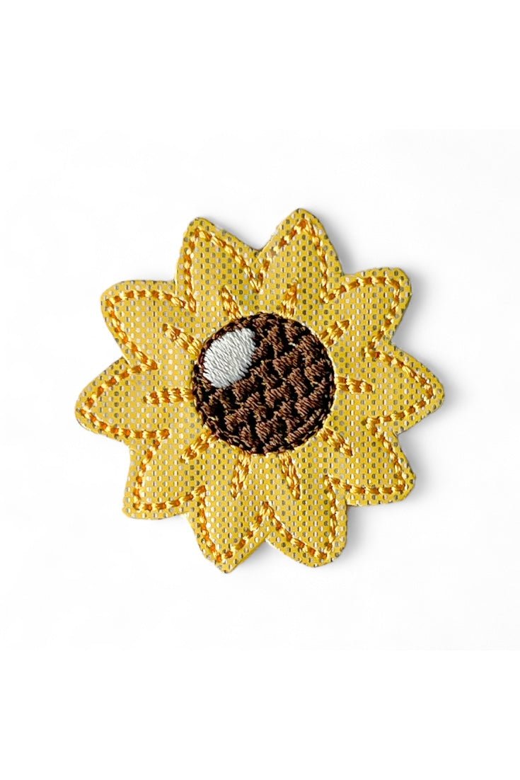 Vinyl Sunflower Badge Topper + Reel - | Happie Potato Image 1
