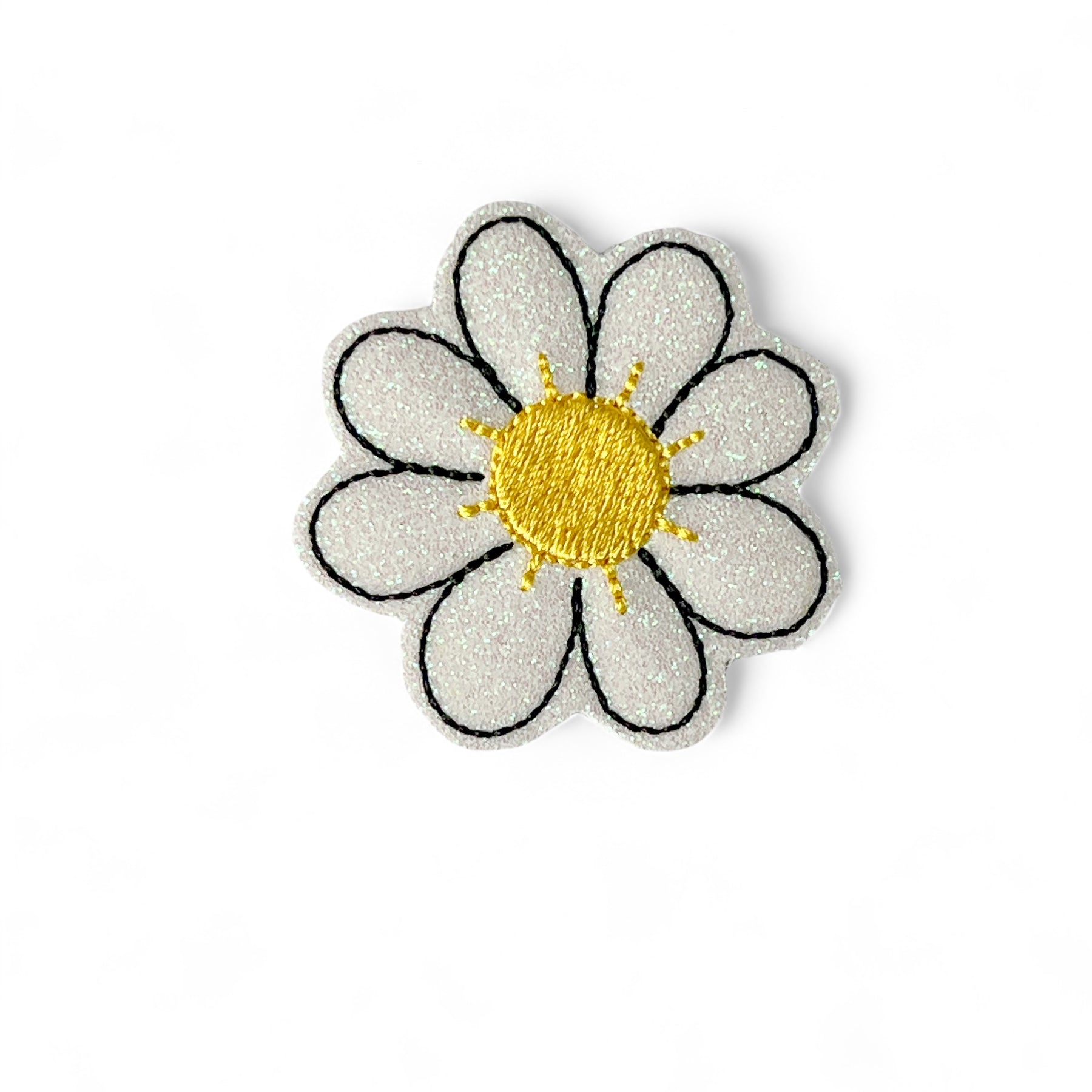 Vinyl Daisy Badge Topper + Reel - | Happie Potato Image 1