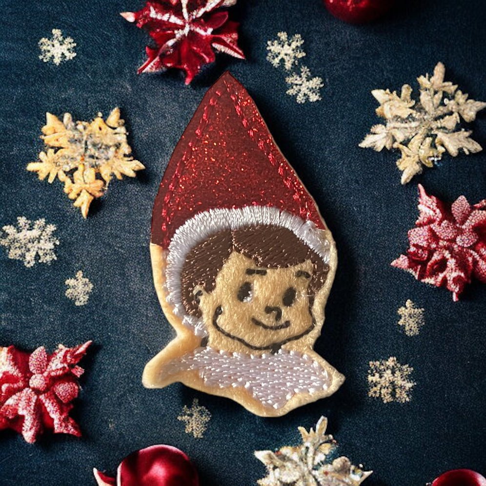 Vinyl Elf Badge Topper + Reel - | Happie Potato Image 2