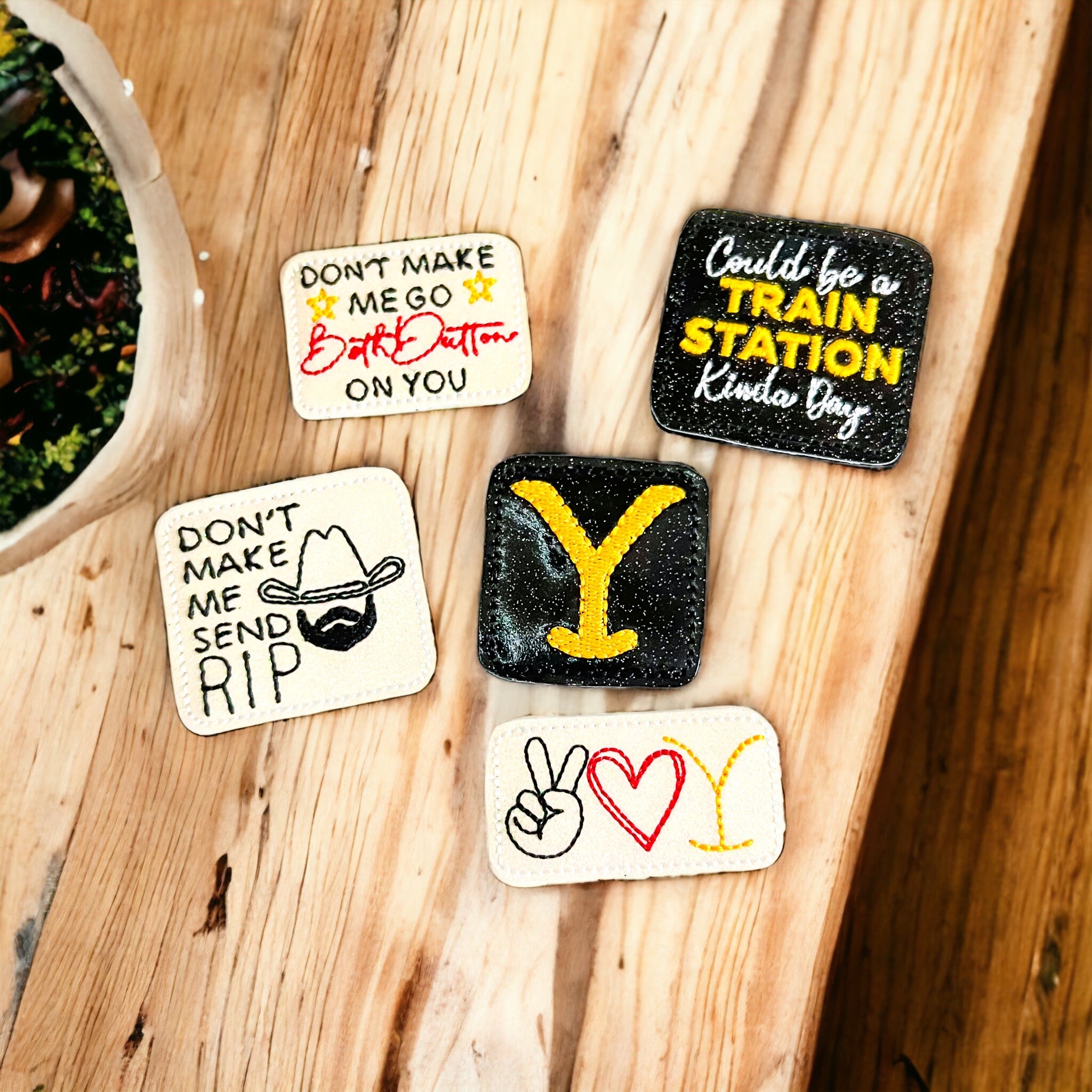 Vinyl Yellowstone Badge Topper + Reel - | Happie Potato Image 2