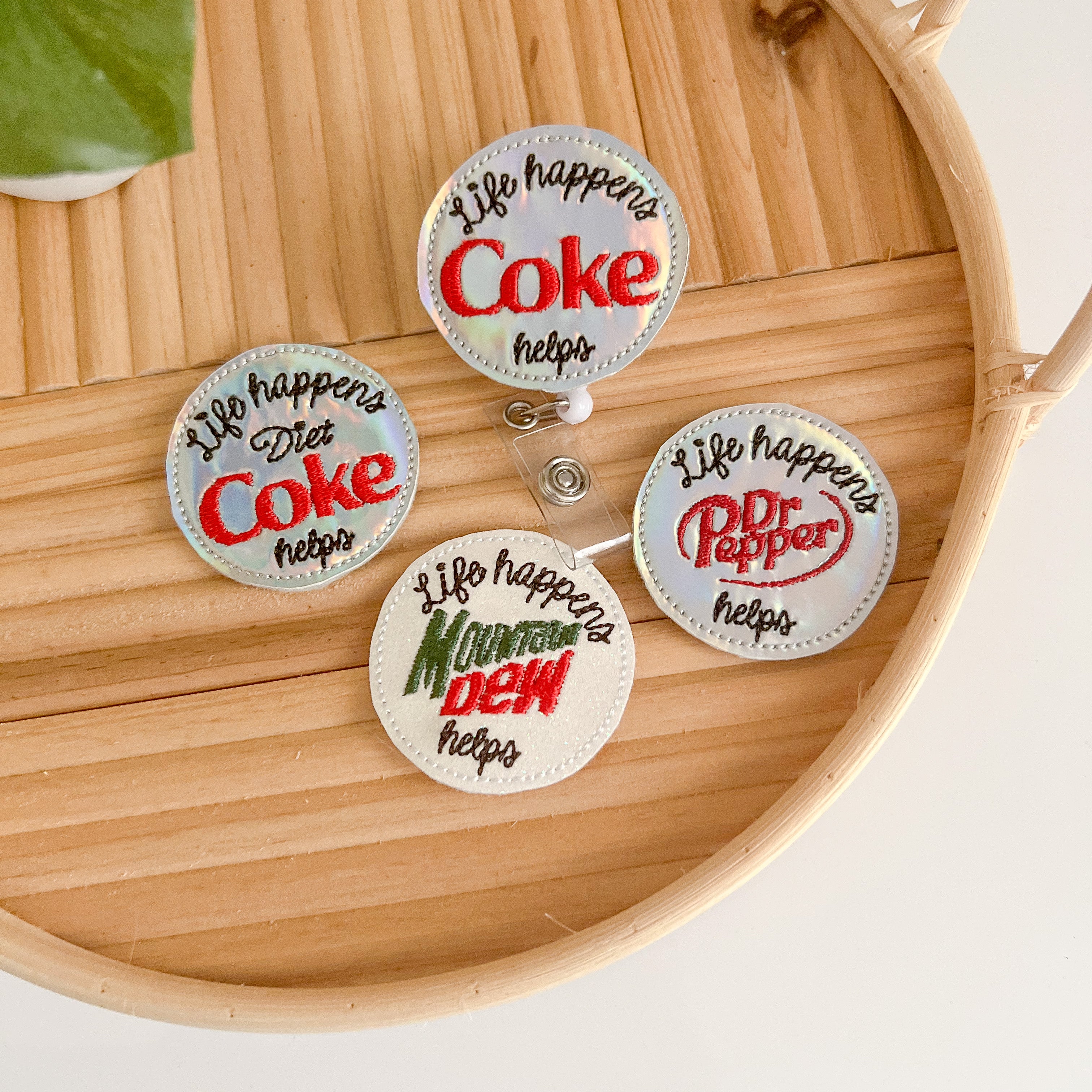 Vinyl Life Happens Soda Badge Topper + Reel - | Happie Potato Image 2