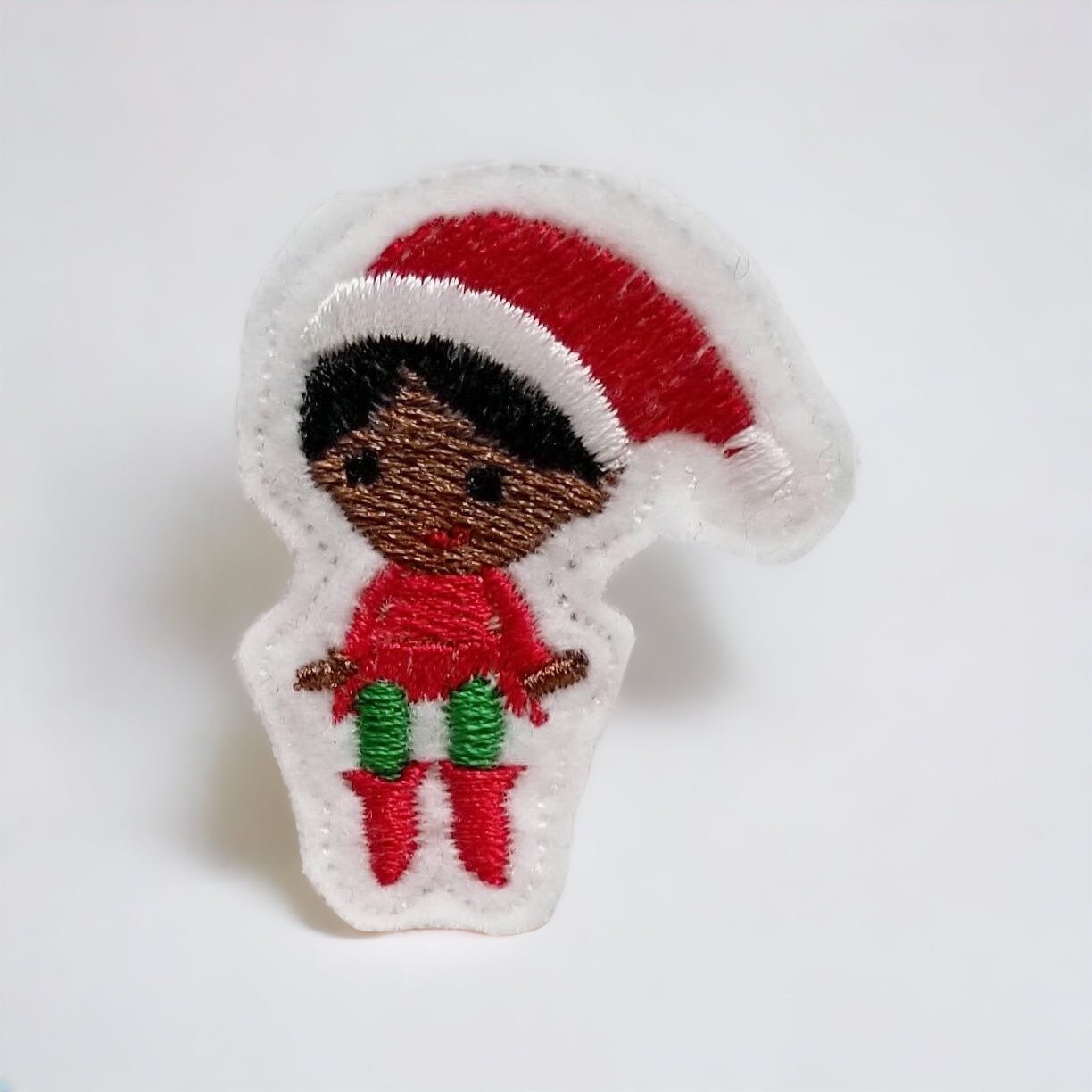 Felt Elf on the Shelf Badge Topper + Reel - | Happie Potato Image 1