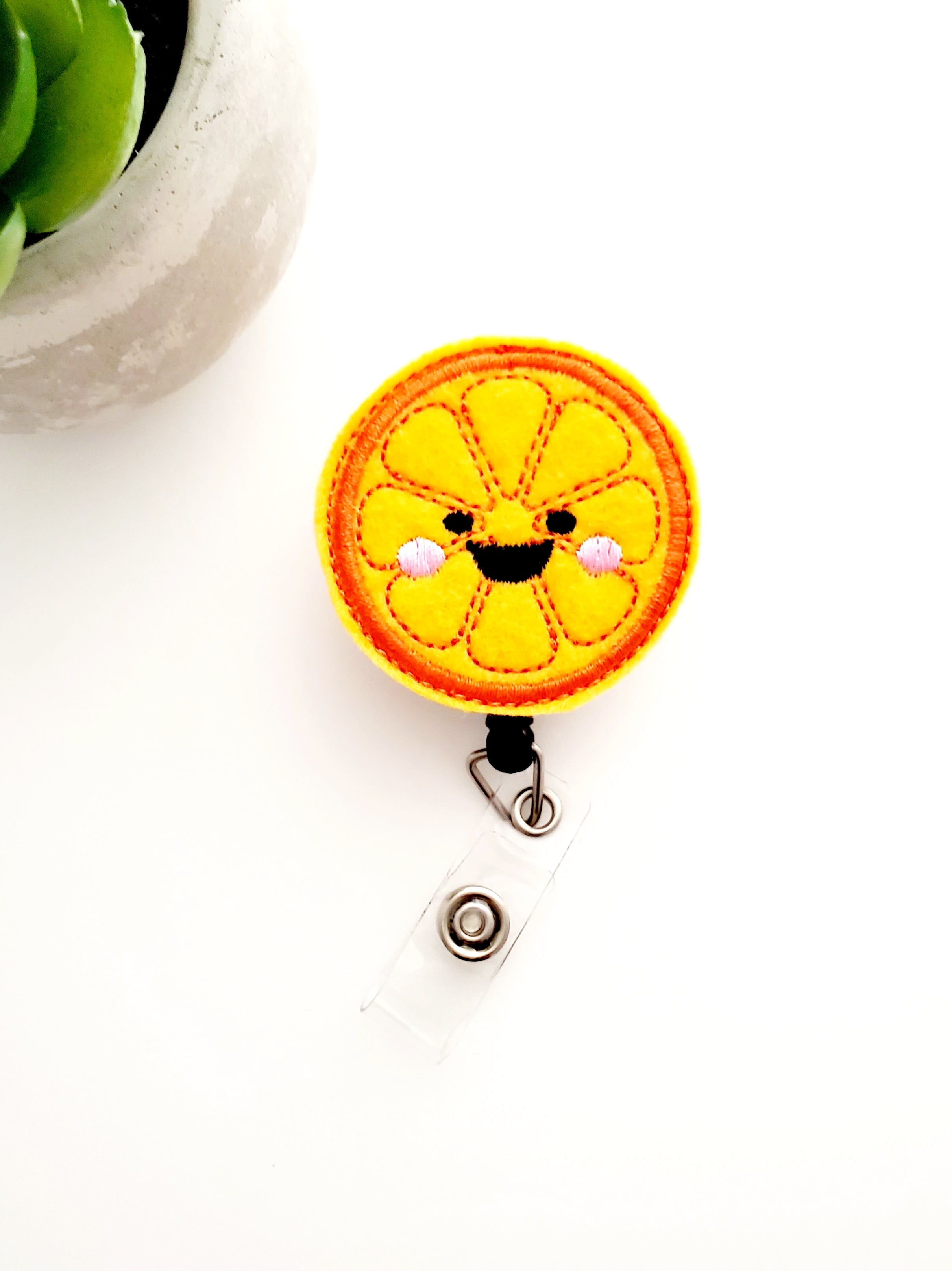Fruit 1 Badge Reel - love tan co.