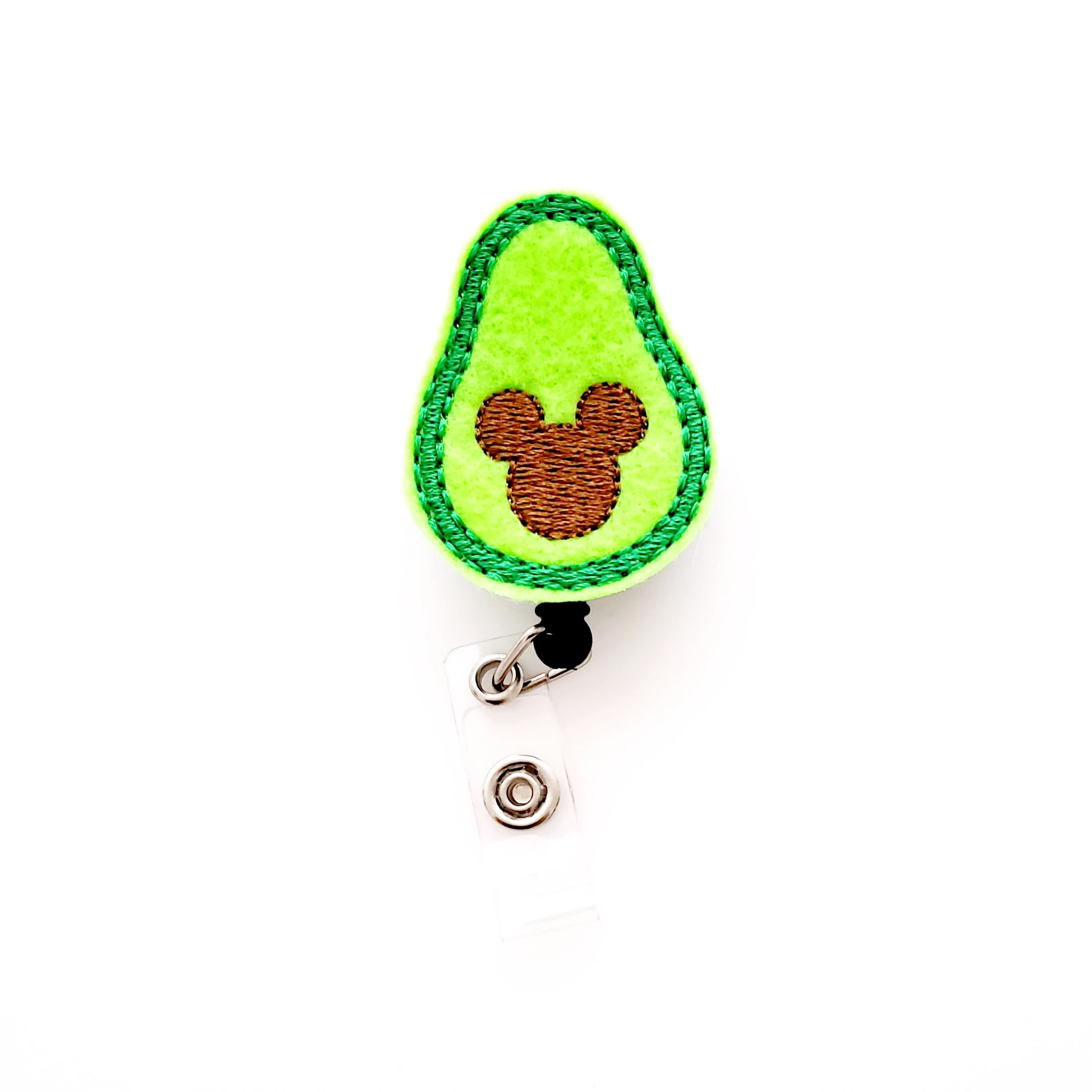 Vinyl Magical Mouse Avocado Badge Topper + Reel - | Happie Potato Image 1
