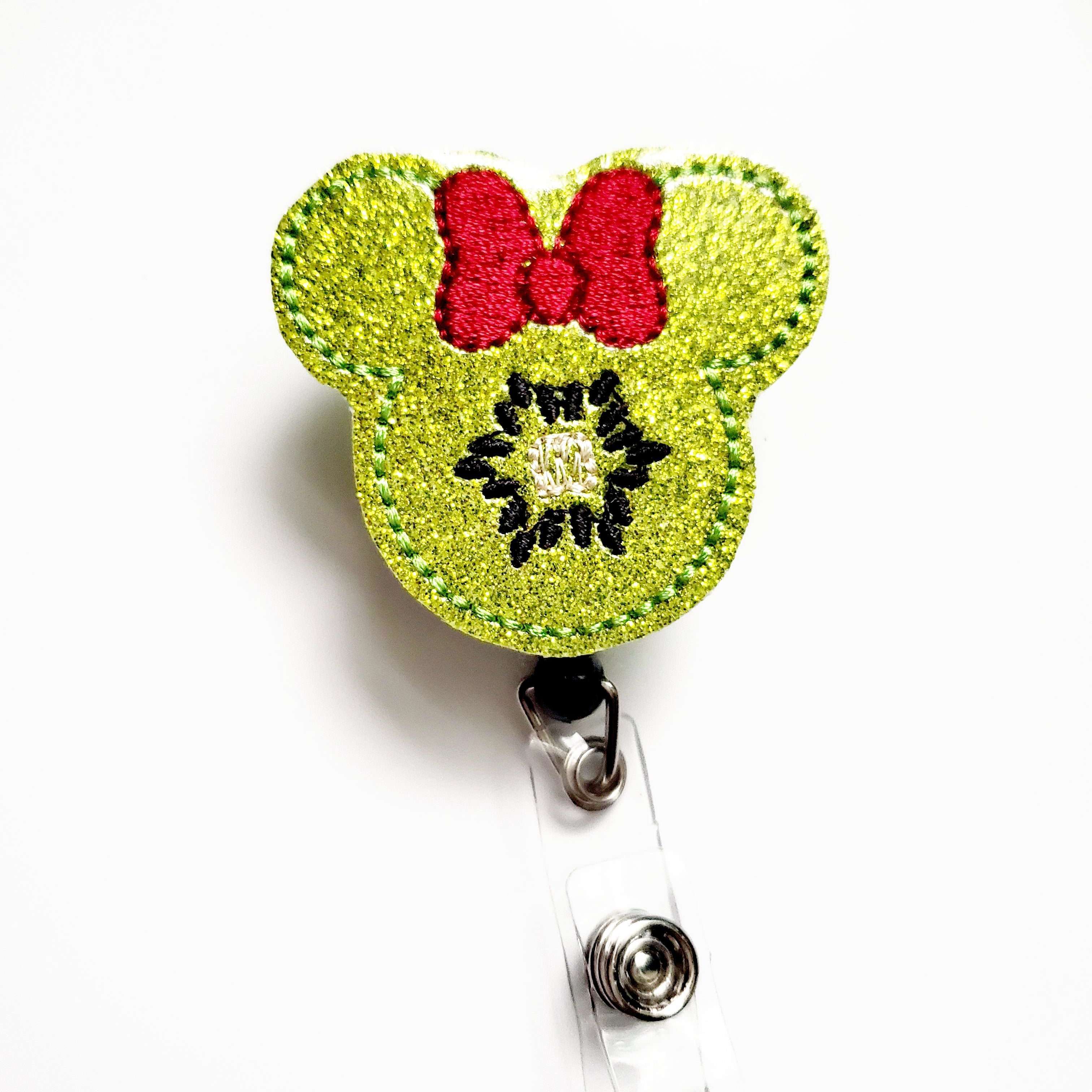 Vinyl Magical Mouse Kiwi Badge Topper + Reel - | Happie Potato Image 1