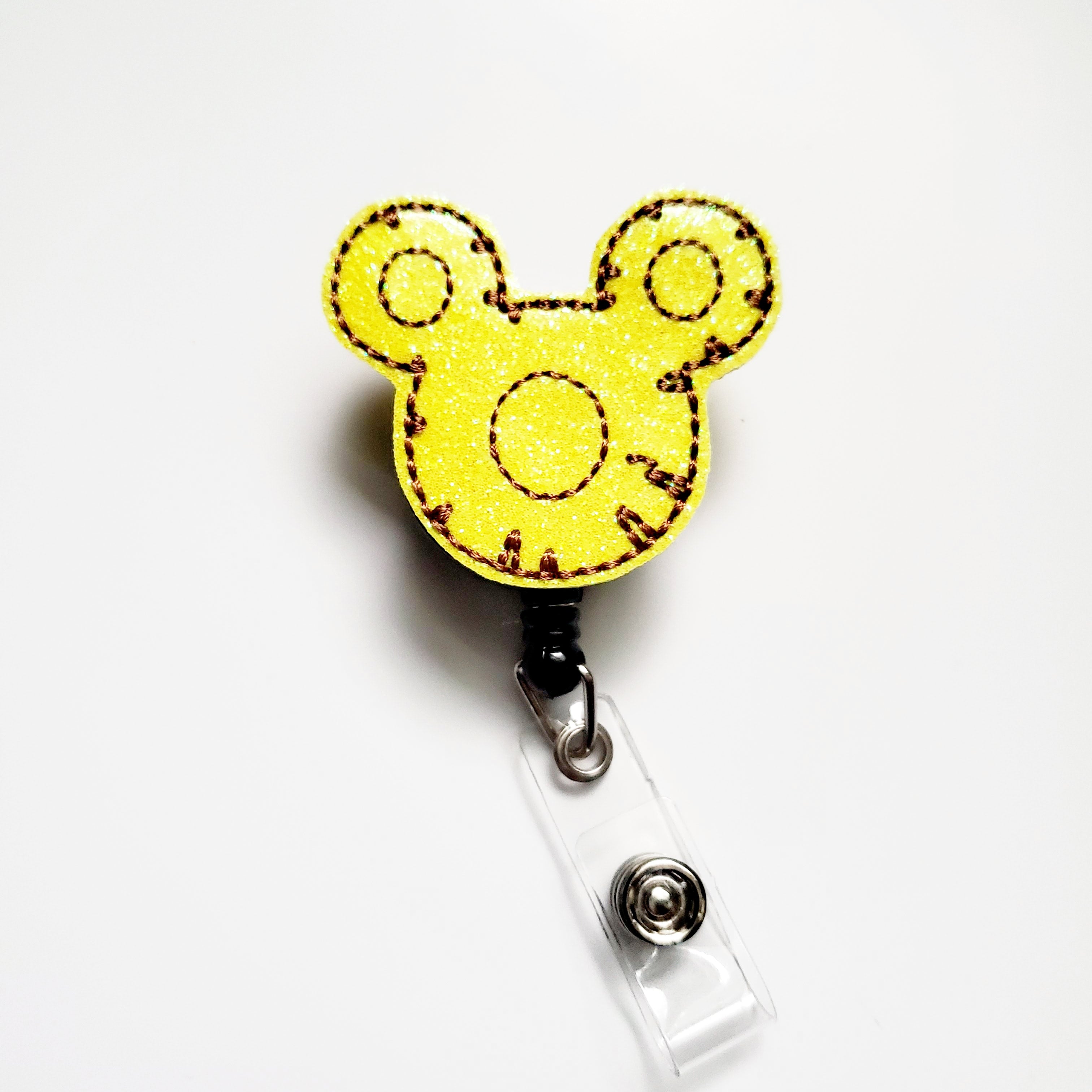 Vinyl Magical Mouse Pineapple Badge Topper + Reel - | Happie Potato Image 1