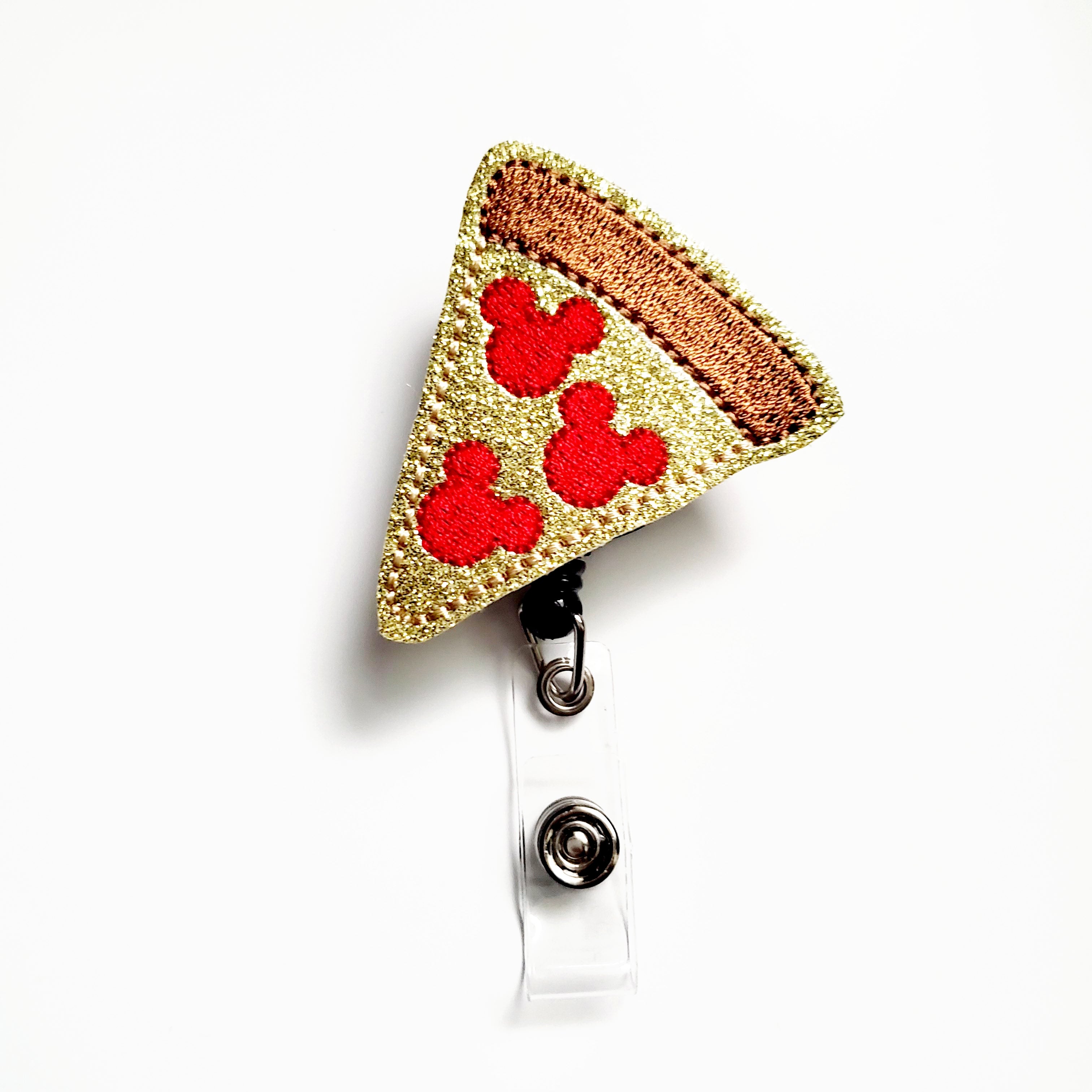 Vinyl Mouse Pizza Badge Topper + Reel - | Happie Potato Image 1