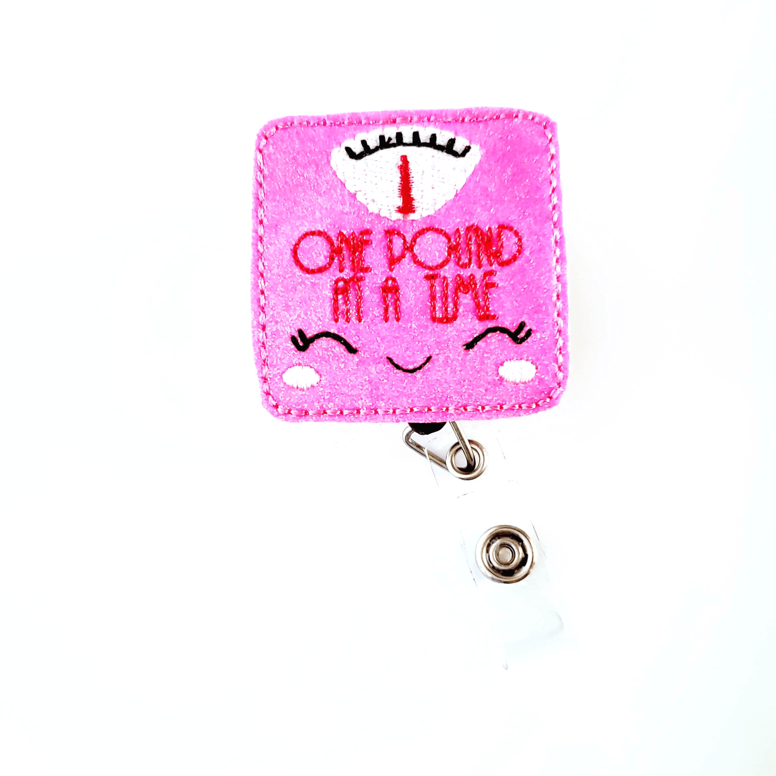 Vinyl One Pound At A Time Badge Topper + Reel - | Happie Potato Image 1