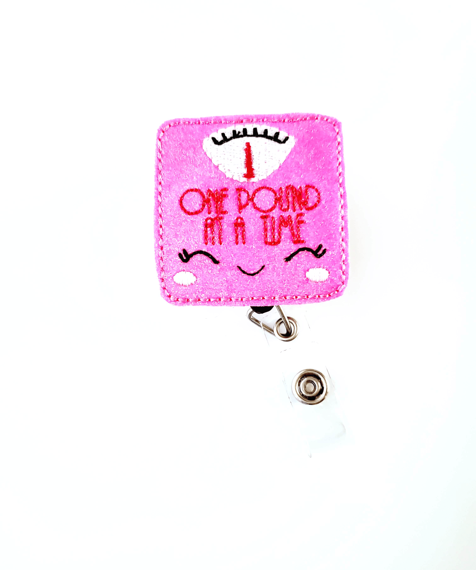 Vinyl One Pound At A Time Badge Topper + Reel - | Happie Potato Image 1