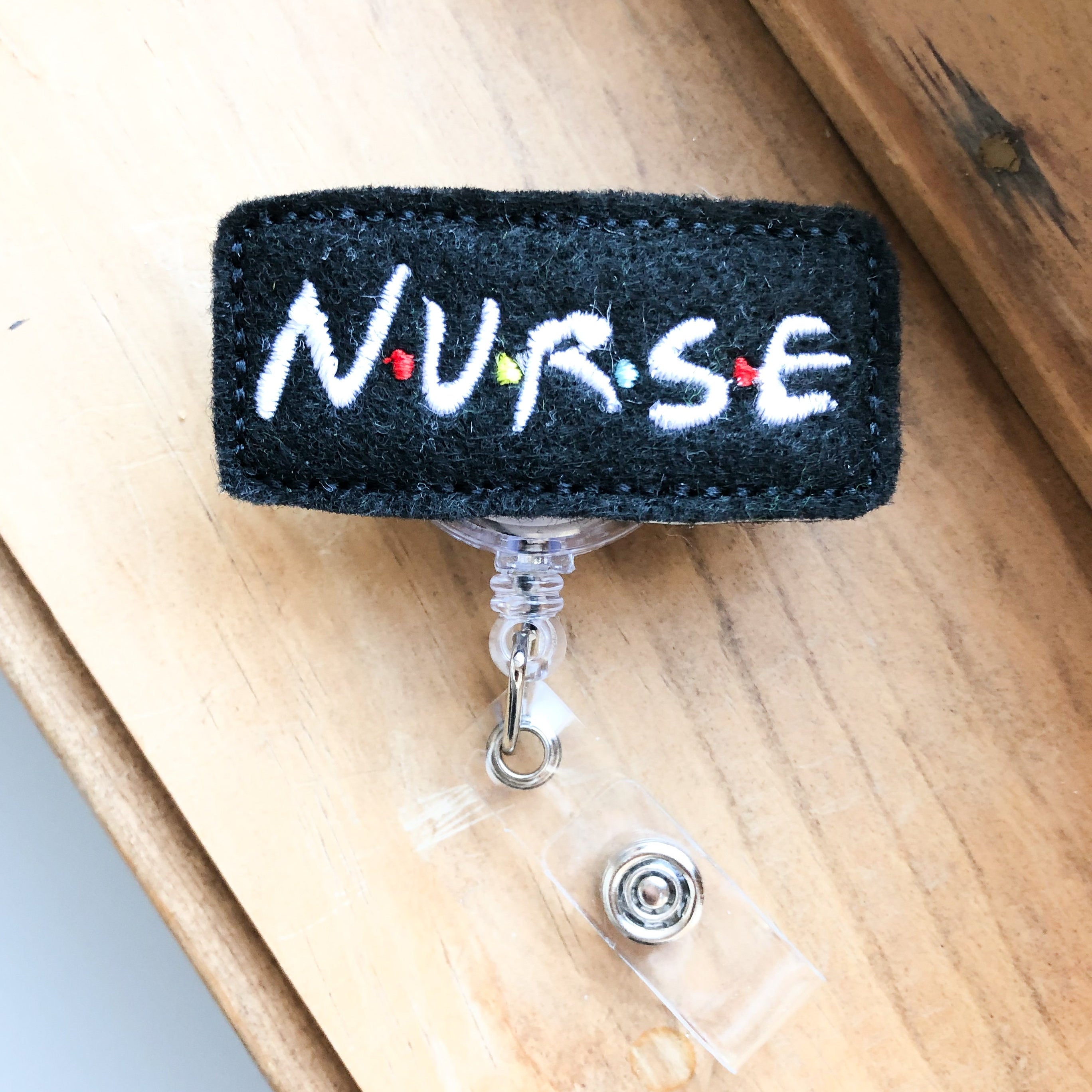 Felt Nurse Friends Badge Topper + Reel - | Happie Potato Image 3