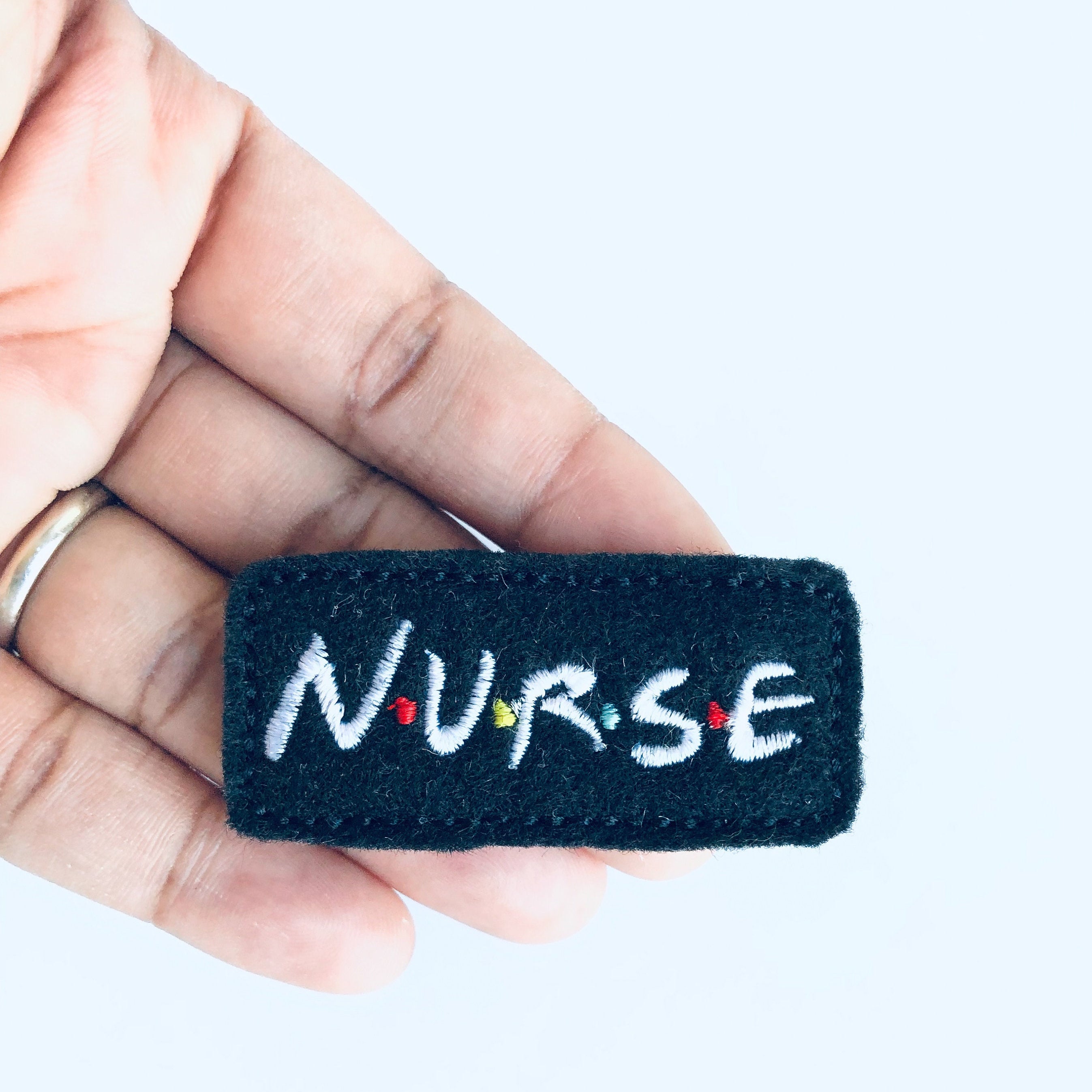 Felt Nurse Friends Badge Topper + Reel - | Happie Potato Image 4