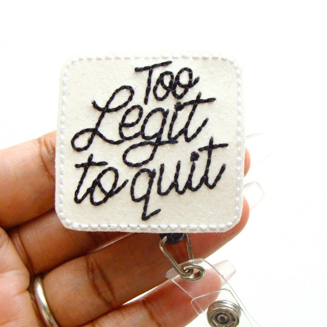 Vinyl Too Legit to Quit Badge Topper + Reel - | Happie Potato Image 1