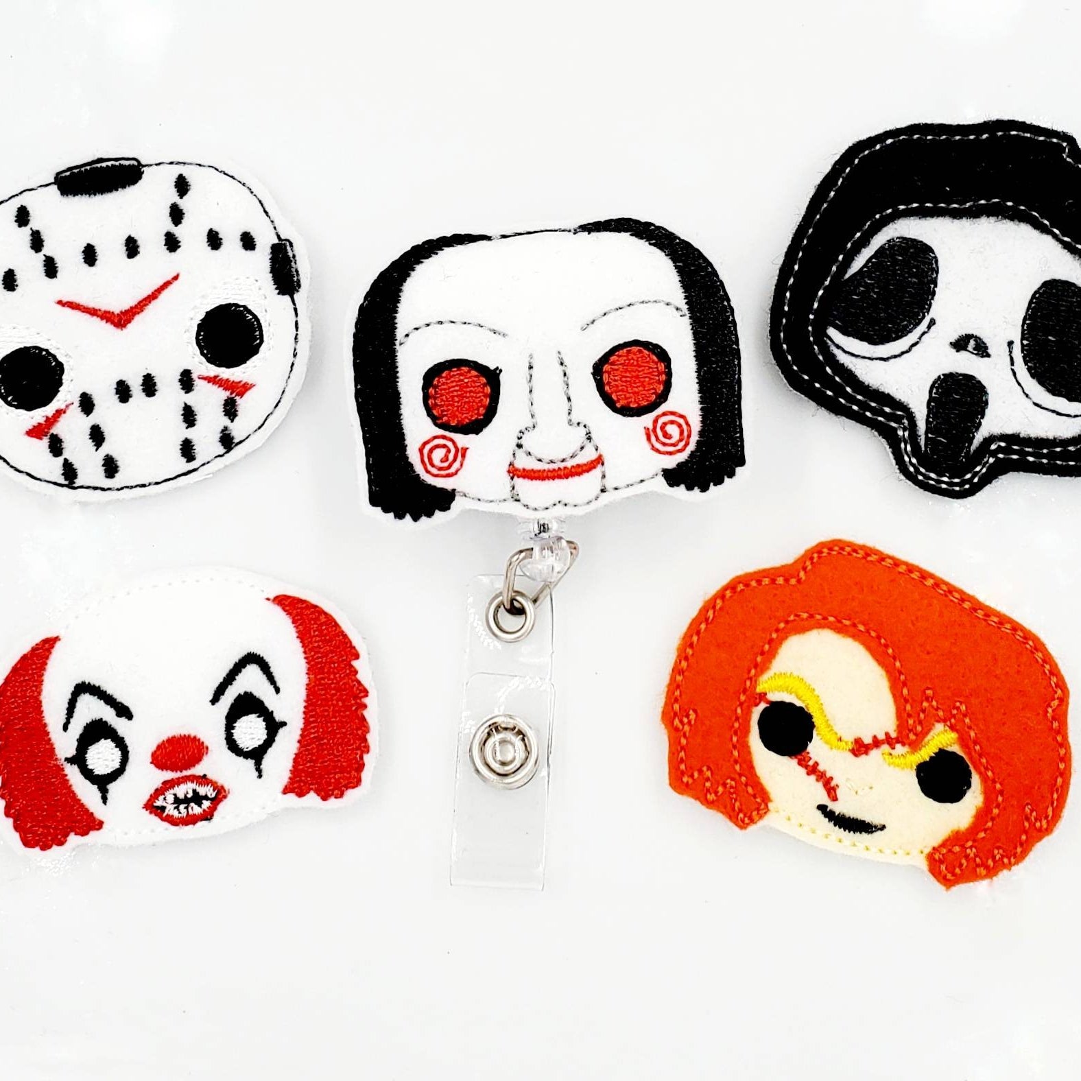 Felt Scary Villains Badge Topper + Reel - | Happie Potato Image 3