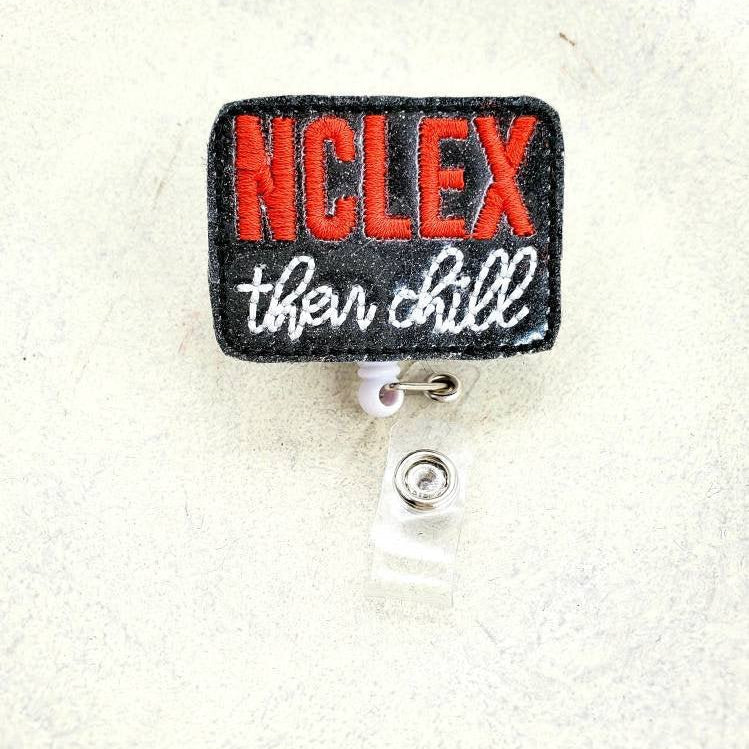 Vinyl NCLEX and Chill Badge Topper + Reel - | Happie Potato Image 2